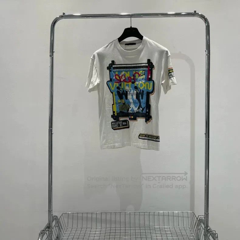 Louis Vuitton Louis Vuitton White Band Print T-shirt. Size US XS / EU 42 / 0 - 1 Thumbnail