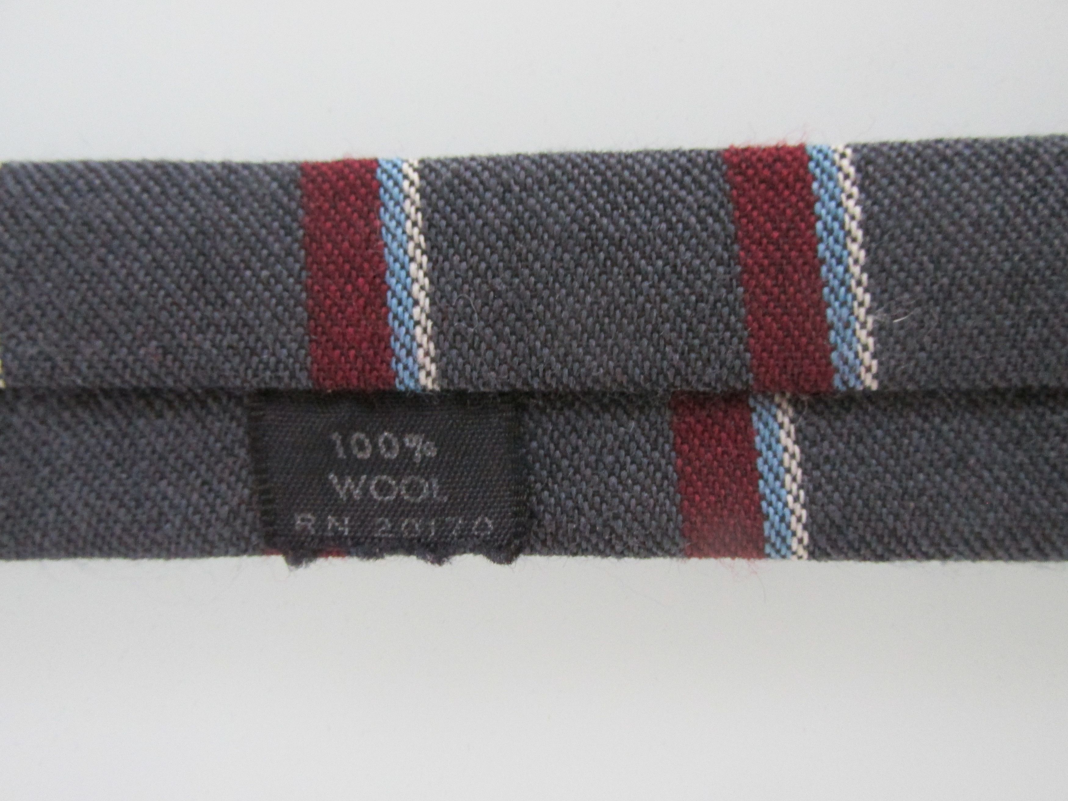 Vintage Flat/Square Bottom Vintage Men's Wool Tie Size ONE SIZE - 5 Thumbnail
