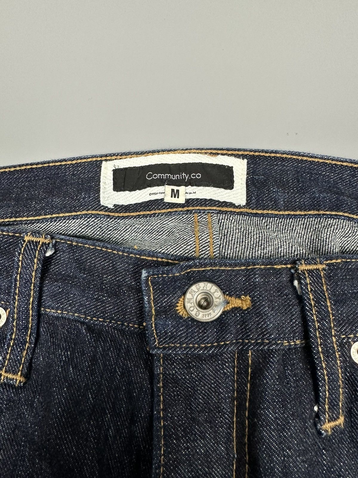 Japanese Brand Vintage Community.Co Native Double Knees Buckle Back Denim Size US 33 - 8 Thumbnail