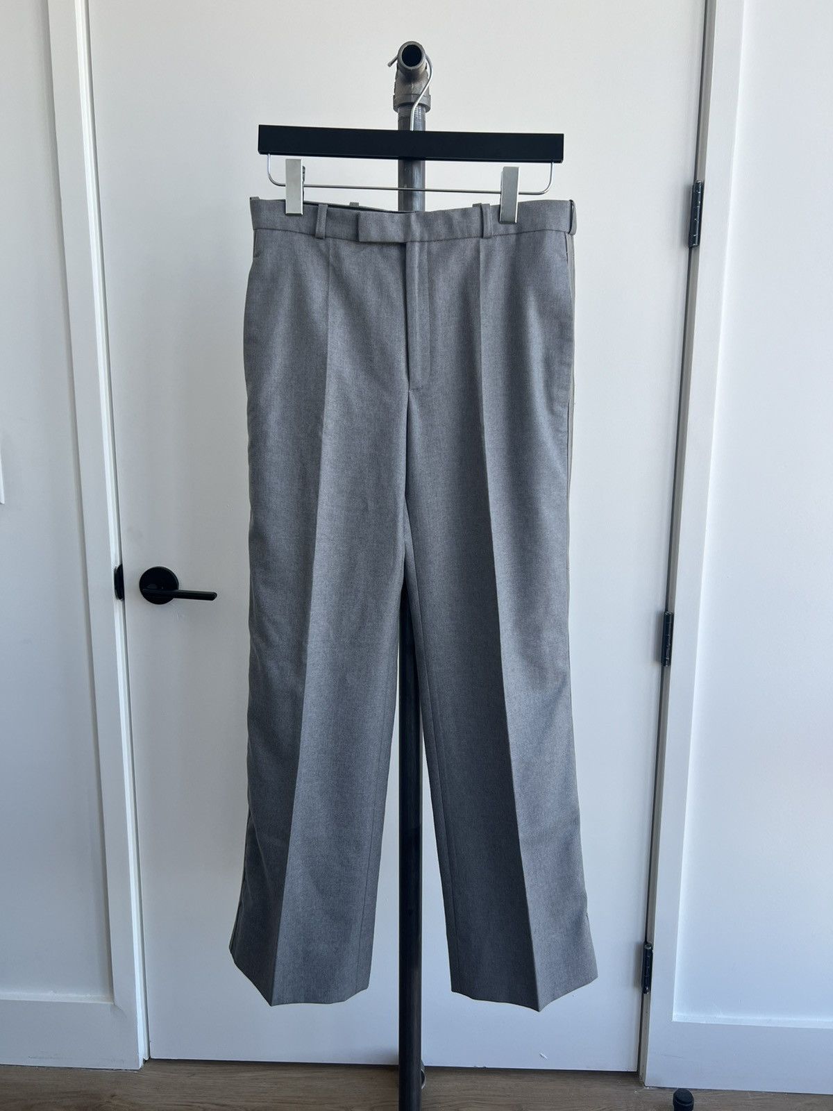 Pre-owned Raf Simons Aw99 Side-stripe Trousers In Gray
