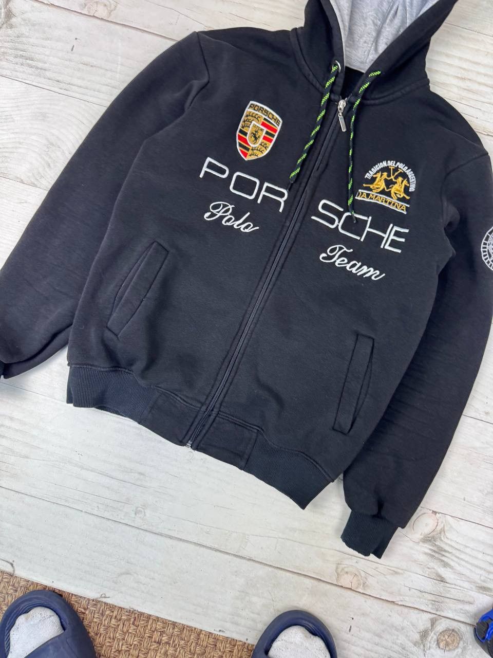 La Martina Vintage La Martina Porsche Polo Team Racing Hoodie 90s Size US S / EU 44-46 / 1 - 3 Thumbnail