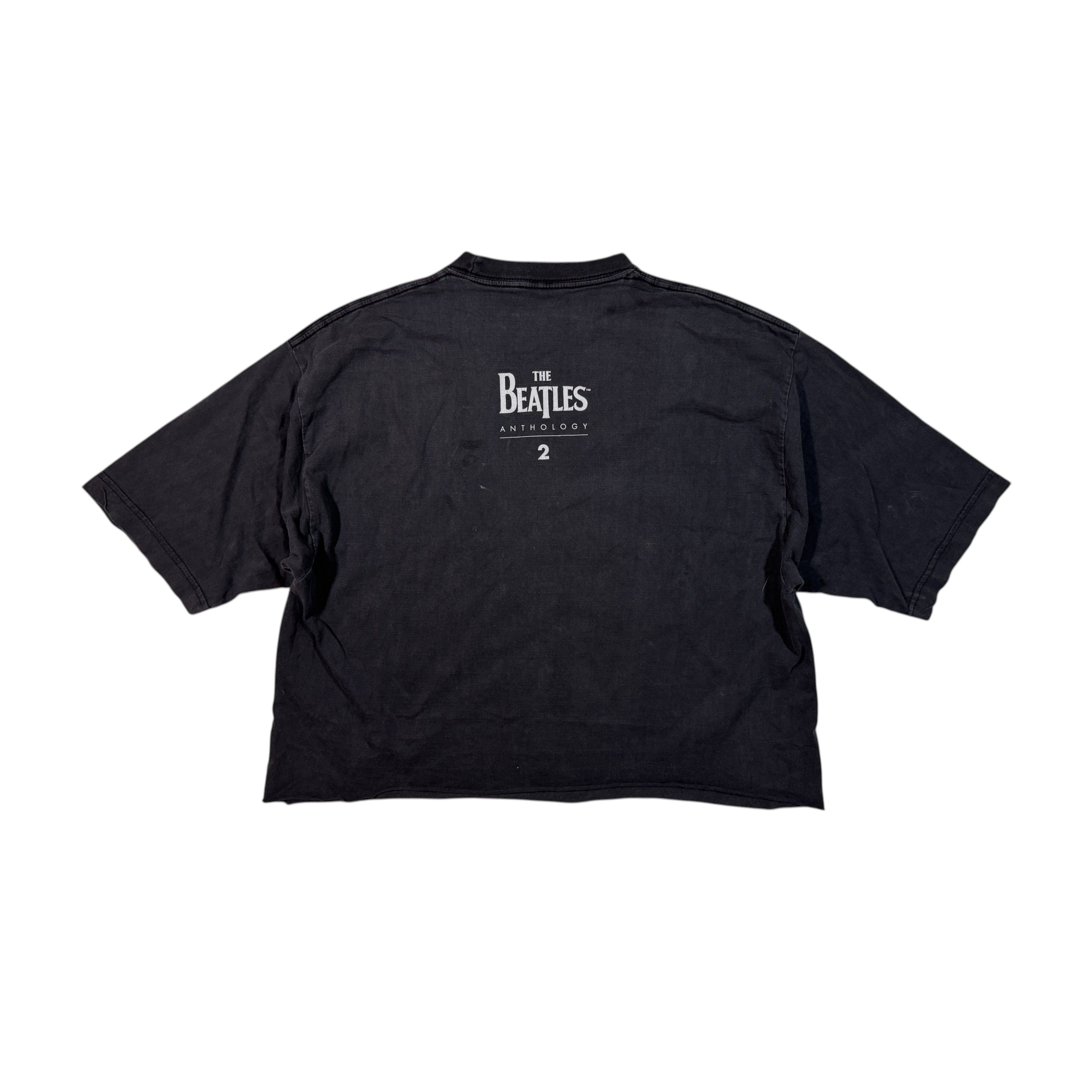Band Tees Vintage 1996 Beatles Athology Cropped T-shirt Size US M / EU 48-50 / 2 - 2 Thumbnail
