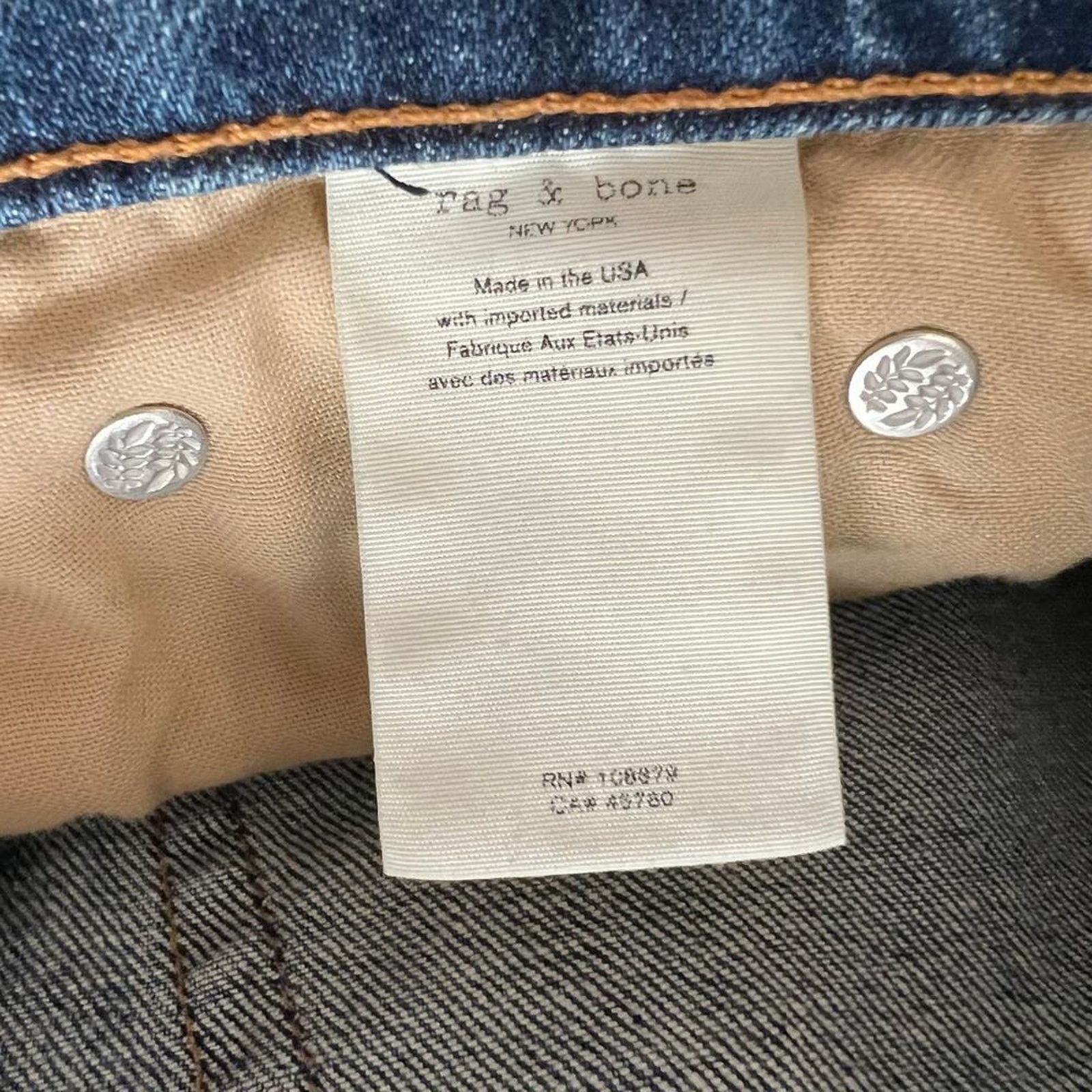 Rag & Bone RAG & BONE Low-Rise Skinny Cropped Jeans, XS/US24 Size 24" / US 00 / IT 34 - 6 Thumbnail