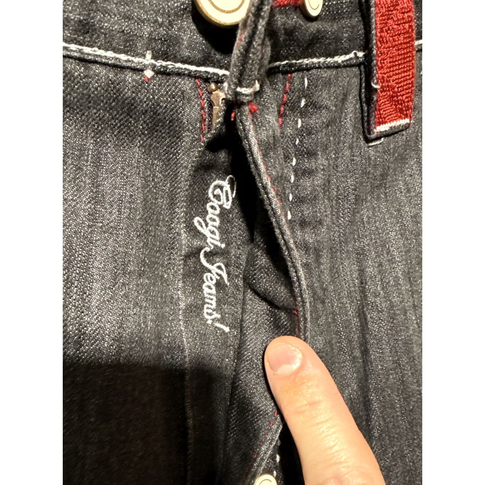 Coogi Coogi Jeans Wide-Leg Denim Black 40x32 Mens Size 40 Inseam 32 RARE Size US 40 / EU 56 - 5 Thumbnail
