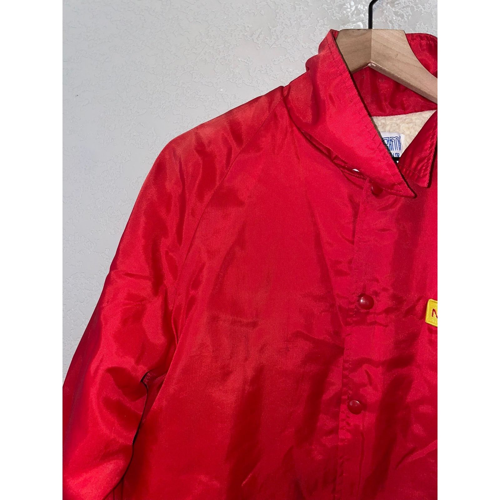 Vintage Vintage New Holland Red Bomber Jacket Upstream Lined VTG XL Size US XL / EU 56 / 4 - 3 Thumbnail
