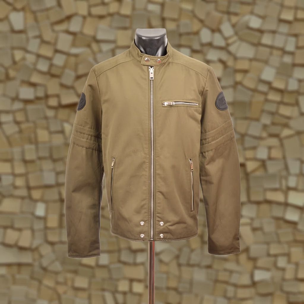 Diesel Diesel J-Glory Green Full-Zip Biker Jacket Size L Mens Size US L / EU 52-54 / 3 - 1 Thumbnail
