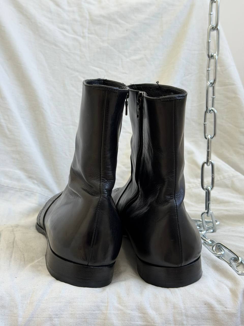 Prada Vintage Prada Leather High 90s Luxury High Avant-Garde Size US 10.5 / EU 43-44 - 6 Thumbnail