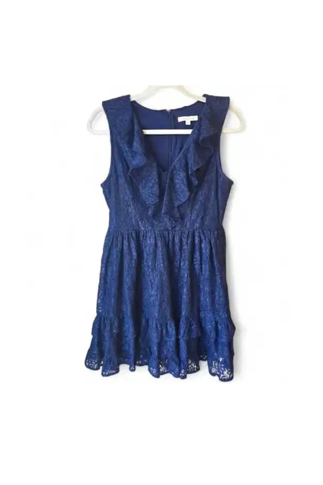 Francesco Smalto Francescas Lace Fully Lined Ruffled Party Size L / US 10 / IT 46 - 1 Thumbnail