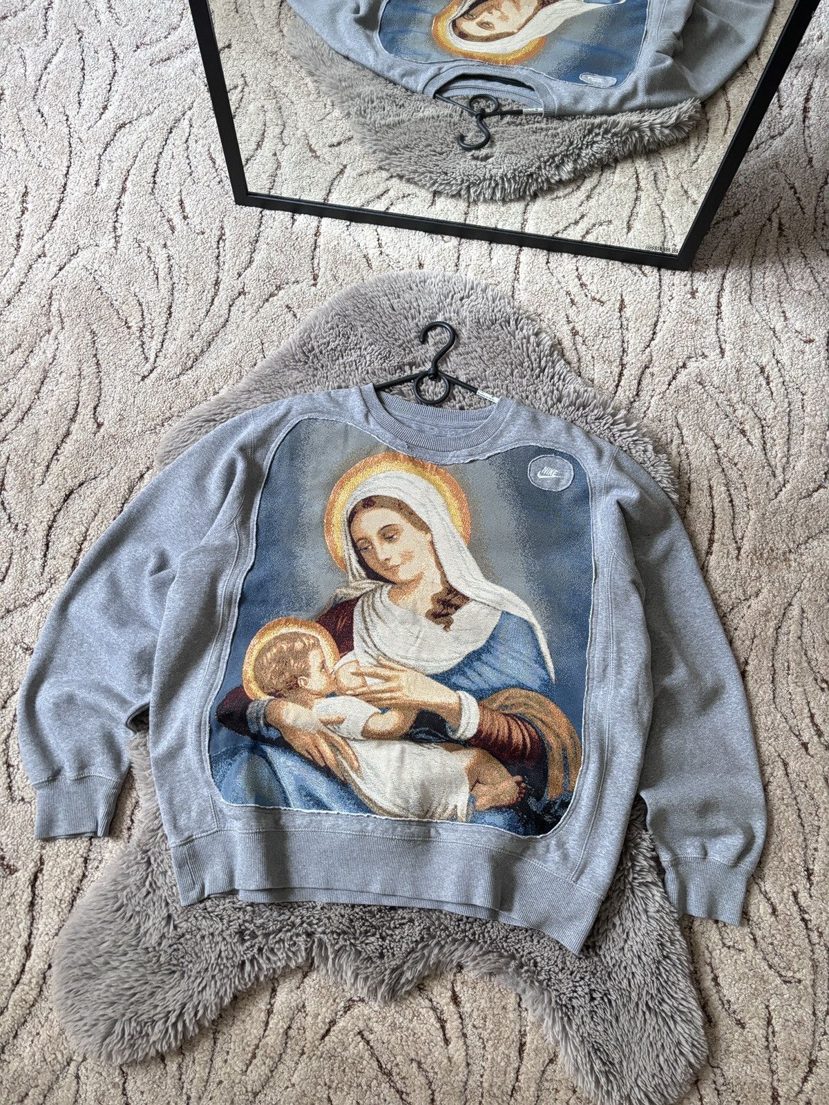 Nike × Vintage Nike Reworked Junya Watanabe style Religion Sweatshirt Size US XL / EU 56 / 4 - 1 Thumbnail