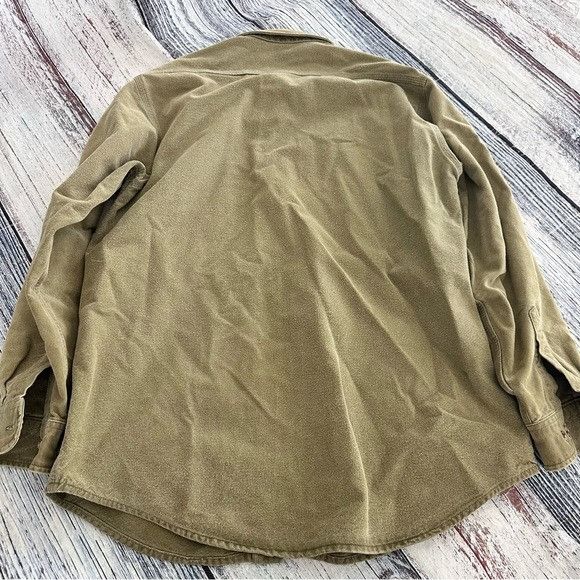 Carhartt Vintage Carhartt Green Cotton Flannel Button Down Shirt Size US L / EU 52-54 / 3 - 3 Thumbnail