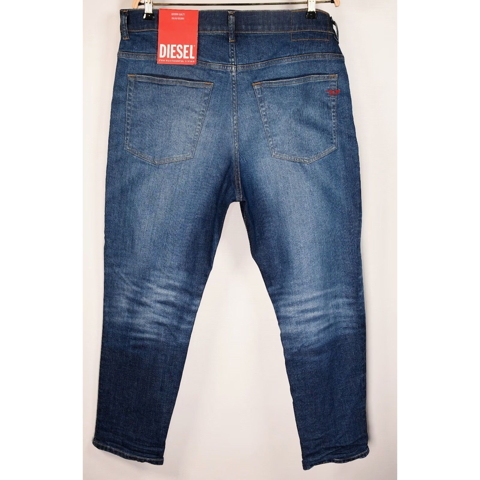 Diesel Diesel Jeans Main Point: 2005 5 Pocket D-Fining Tapered Regular Men's Jeans W38 L30 Blue 99% Cotton 1% Elastane Vintage N/A Size US 38 / EU 54 - 3 Thumbnail