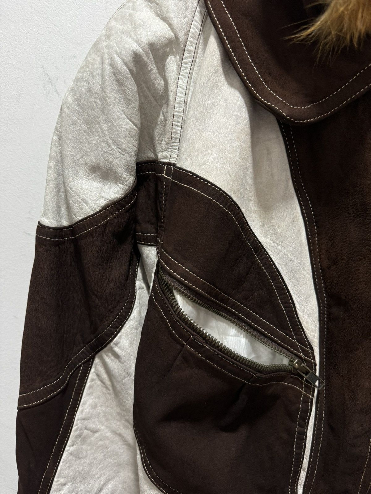 Japanese Brand × Vintage JAPANESE RARE DESIGN LEATHER JACKET Size US S / EU 44-46 / 1 - 12 Thumbnail