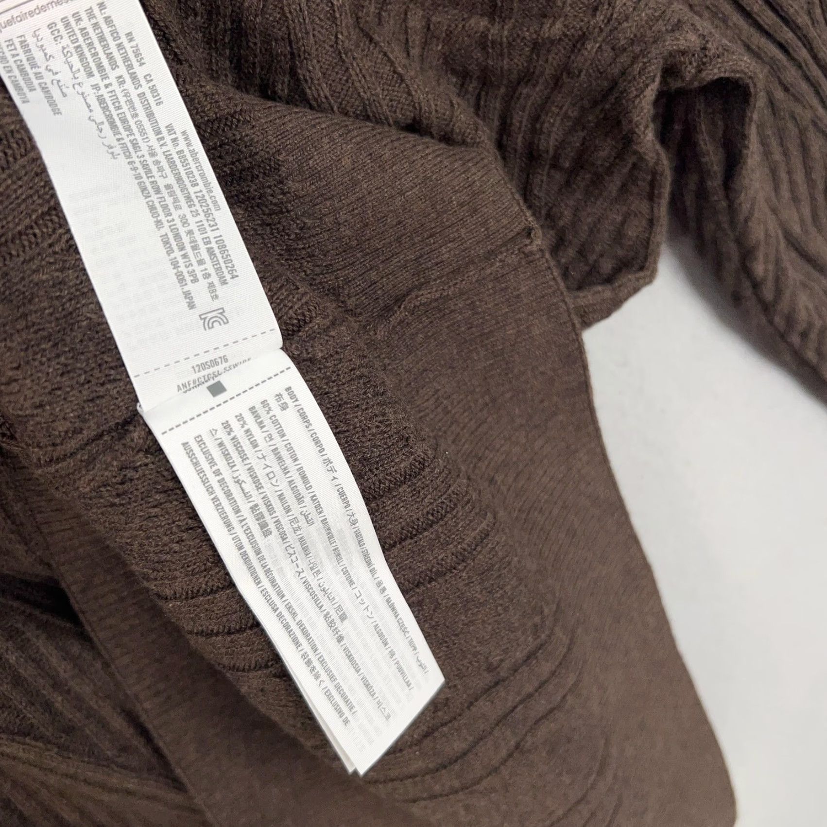 Abercrombie & Fitch Abercrombie & Fitch Sweater Mens XXL Tall Brown Polo Collared Knit Polo Collar Pullover Button Knit Casual Preppy Mens Size US XXL / EU 58 / 5 - 5 Thumbnail