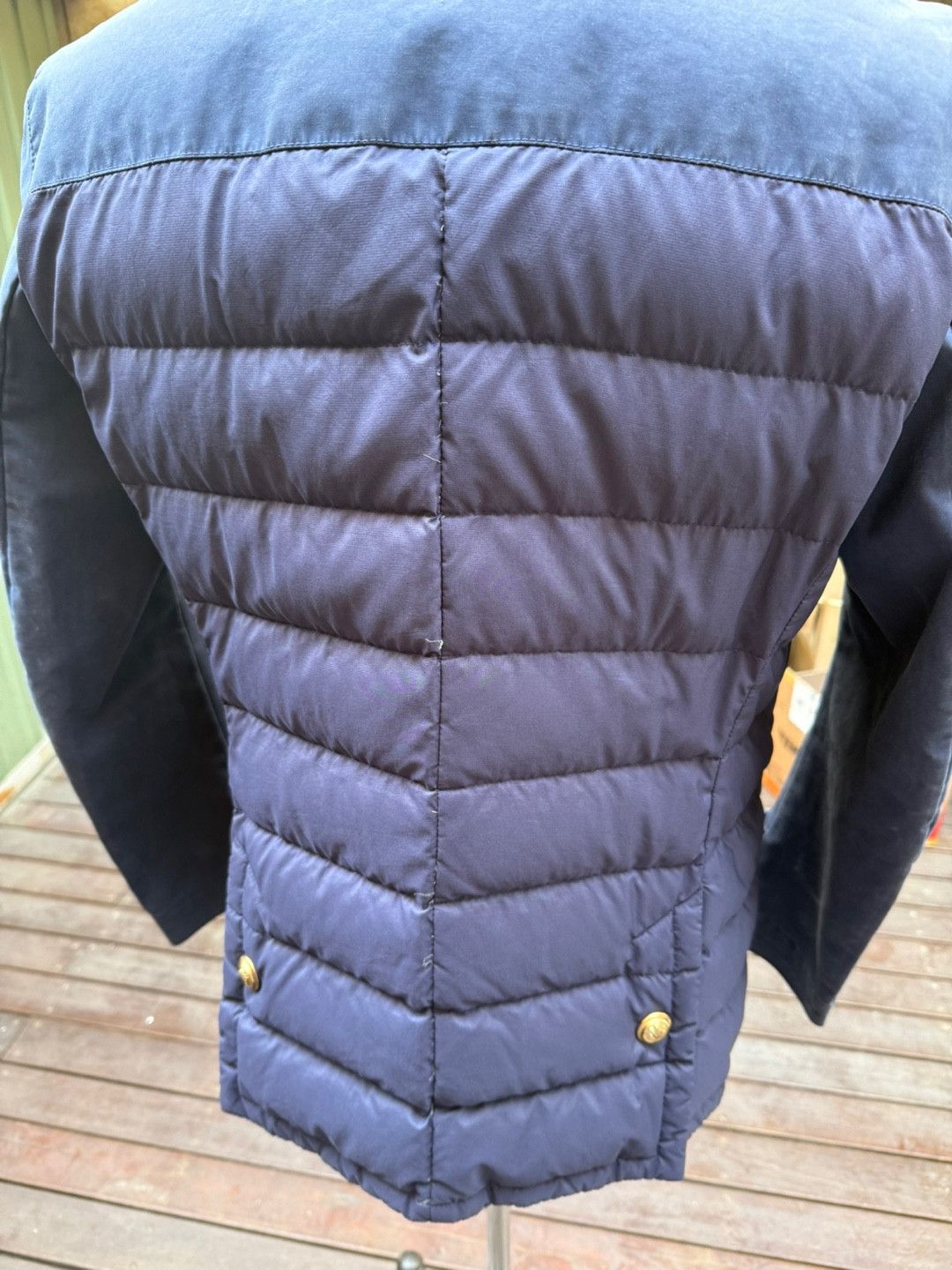 Moncler Grenoble Moncler Grenoble Alencon Navy double breasted parka Size US L / EU 52-54 / 3 - 6 Thumbnail