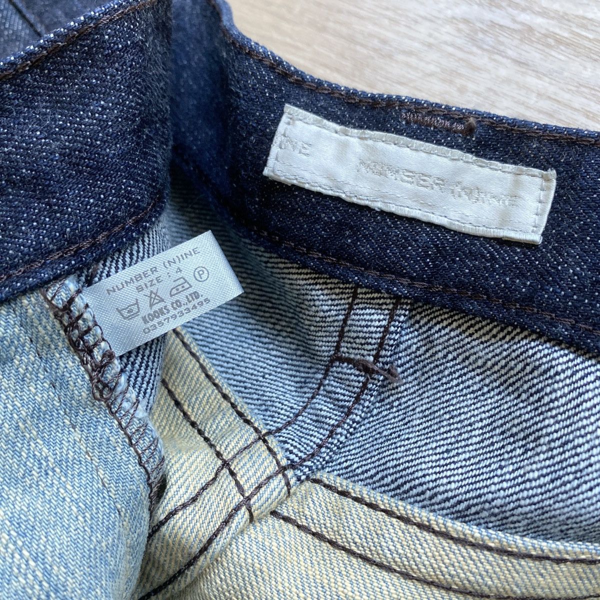 Number (N)ine A/W 2002 Number (N)ine Patch Denim Jeans Size US 32 / EU 48 - 6 Thumbnail