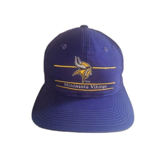American Needle Vtg Minnesota Vikings Ann co snapback hat Split bar Size ONE SIZE - 1 Thumbnail