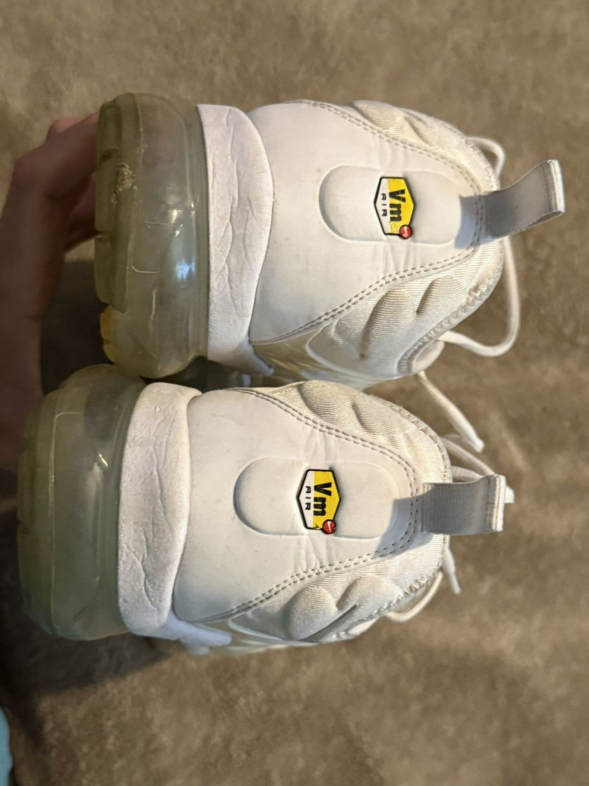 Nike Nike Air Vapormax Plus White Platinum Size US 10.5 / EU 43-44 - 5 Thumbnail