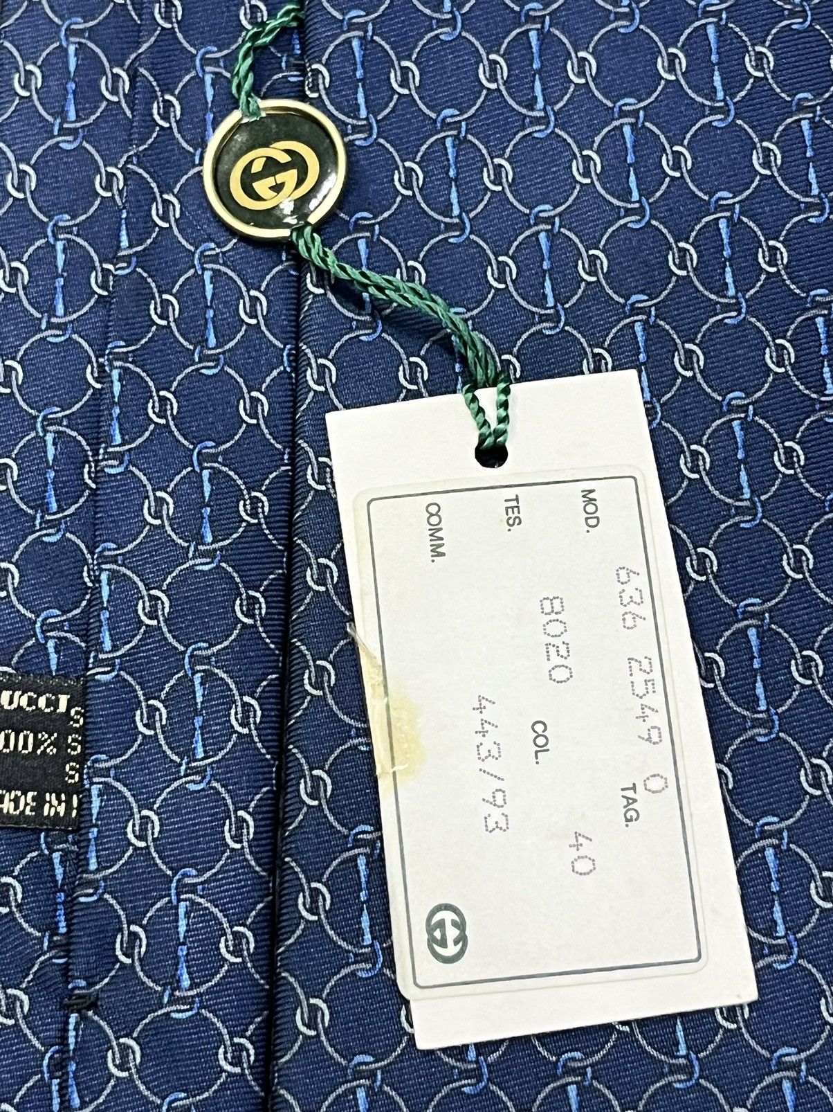 Gucci Vintage 90’s GUCCI Silk Necktie Made In ITALY NEW OLD STOCK Size ONE SIZE - 6 Thumbnail