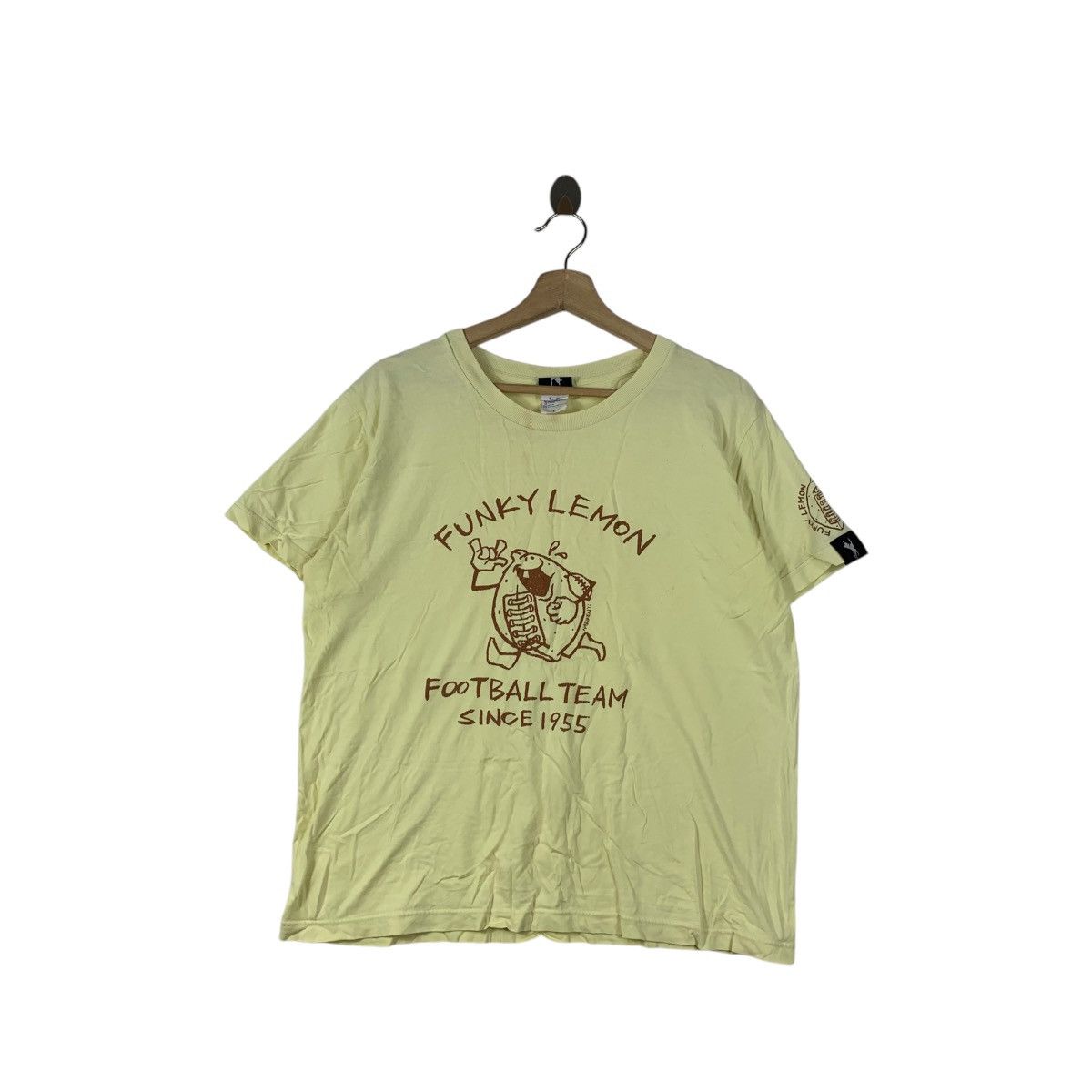 Vintage FUNKY LEMON FOOTBAL TEAM Rugby Amekaji Tee Shirt Top Size US L / EU 52-54 / 3 - 1 Thumbnail