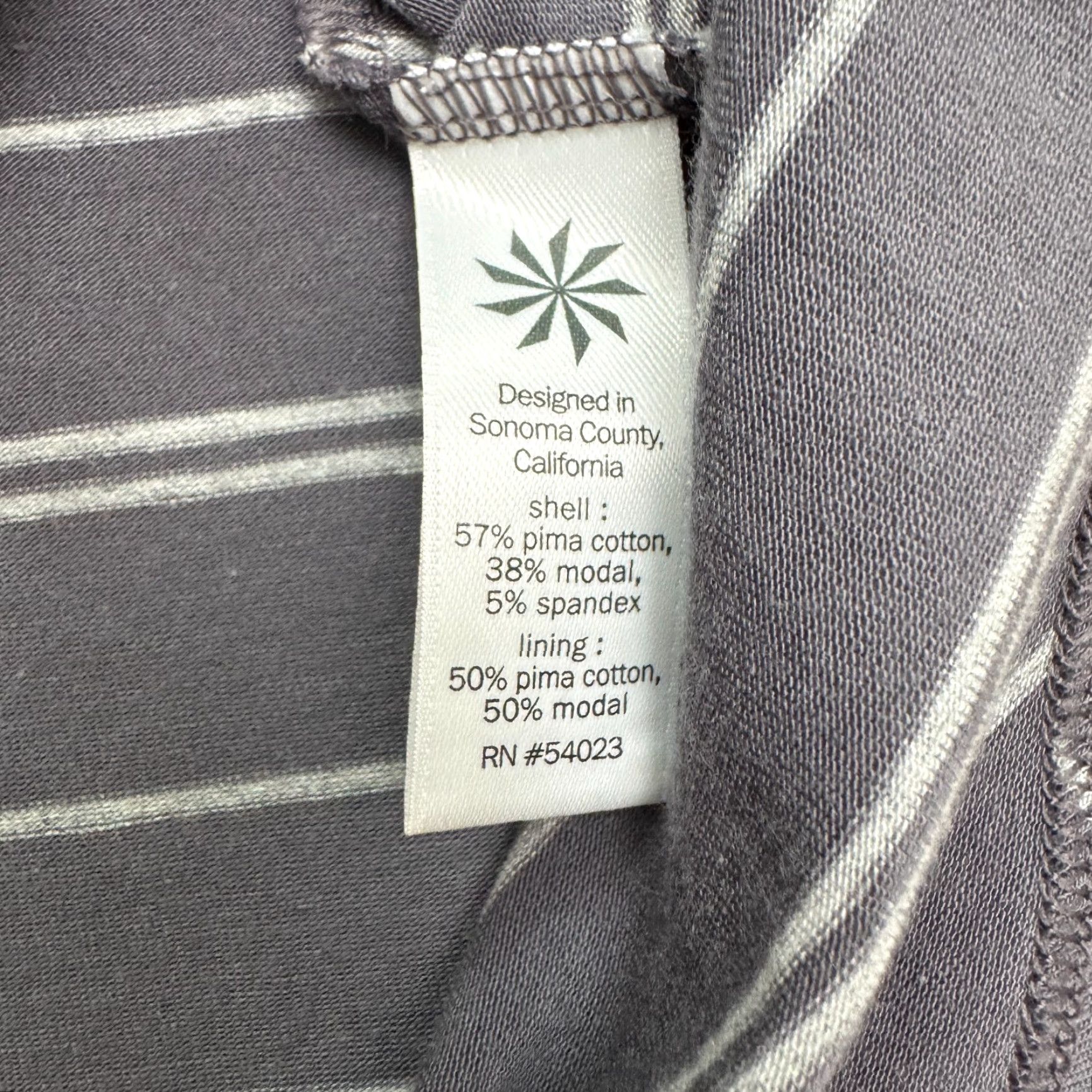 Athleta Athleta Dress Womens XS Gray White Striped Ruched Side Bodycon Midi Long Sleeve Size XS / US 0-2 / IT 36-38 - 7 Thumbnail