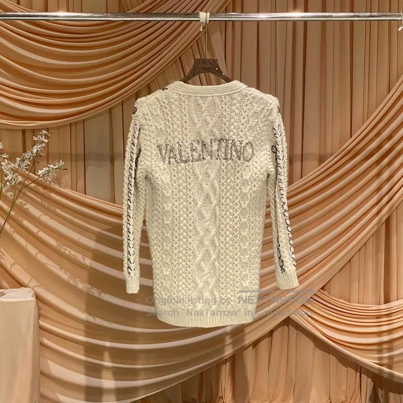 Valentino Valentino Sequin jacquard knitted cardigan Size XXS / US 00 / IT 34 - 3 Thumbnail