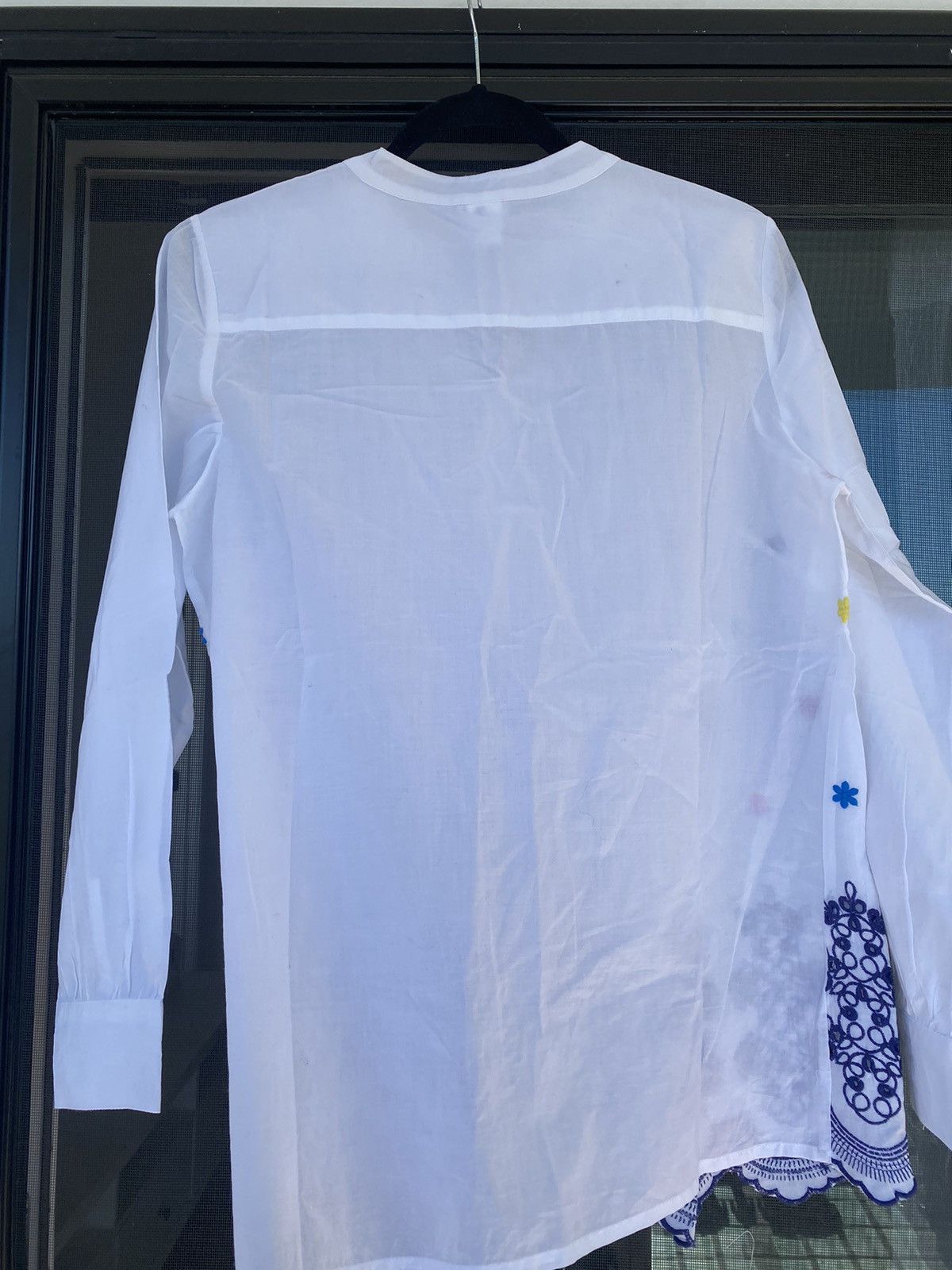 Other NWOT American Sweatshirt tunic blouse,, embroiderd eyelets Size S / US 4 / IT 40 - 14 Thumbnail