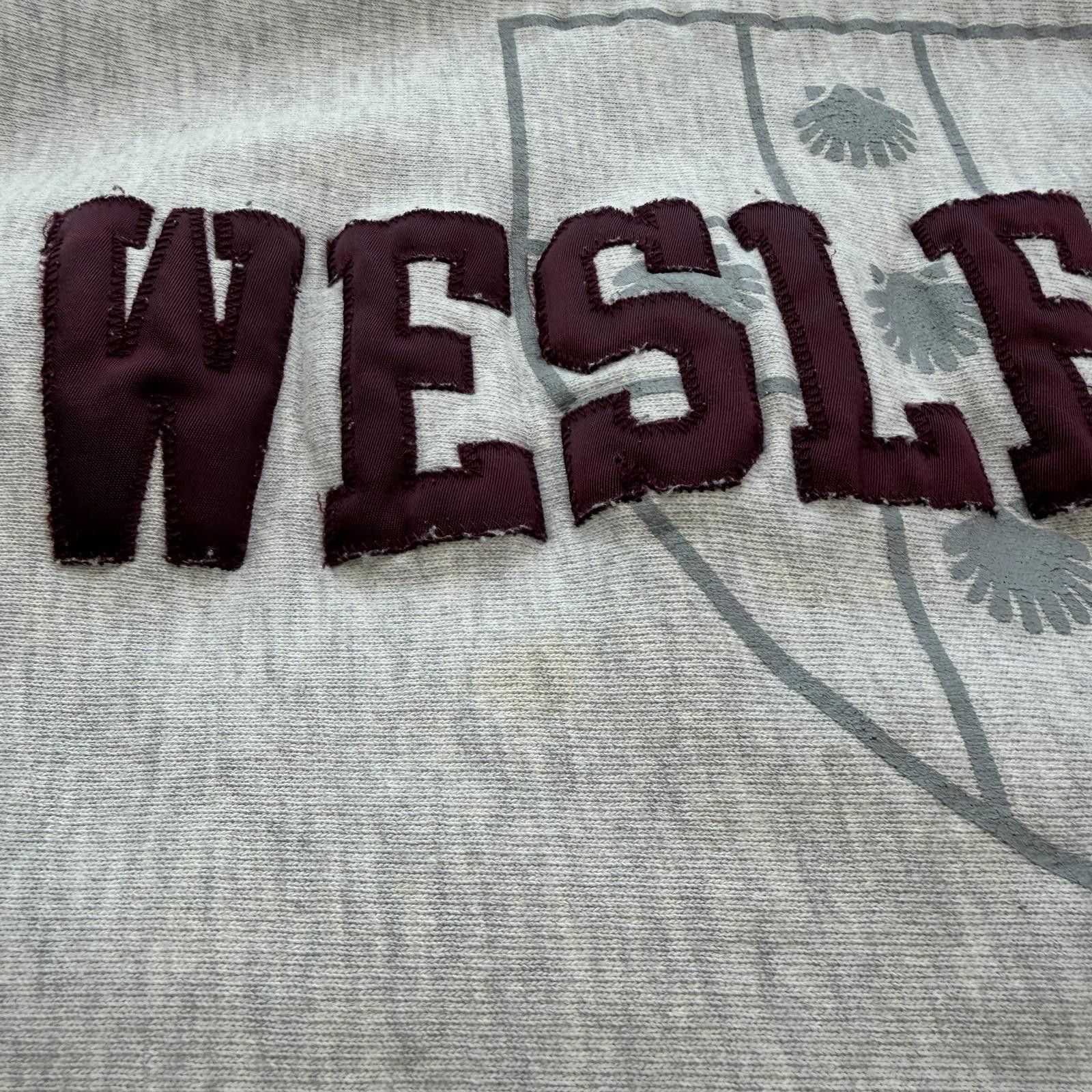 Champion Vintage Champion Wesleyan Sweatshirt Reverse Weave Made USA Size US XXL / EU 58 / 5 - 5 Thumbnail