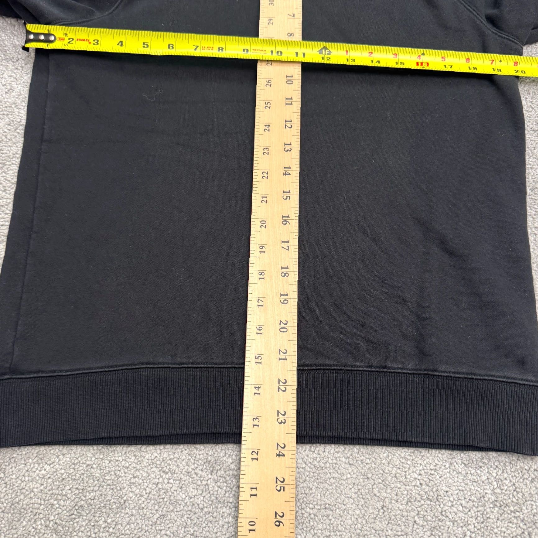 Vintage O.N.S Hoodie Pullover Sweatshirt Mens Medium Black Polycotton Raglan Sleeve Size US M / EU 48-50 / 2 - 7 Thumbnail