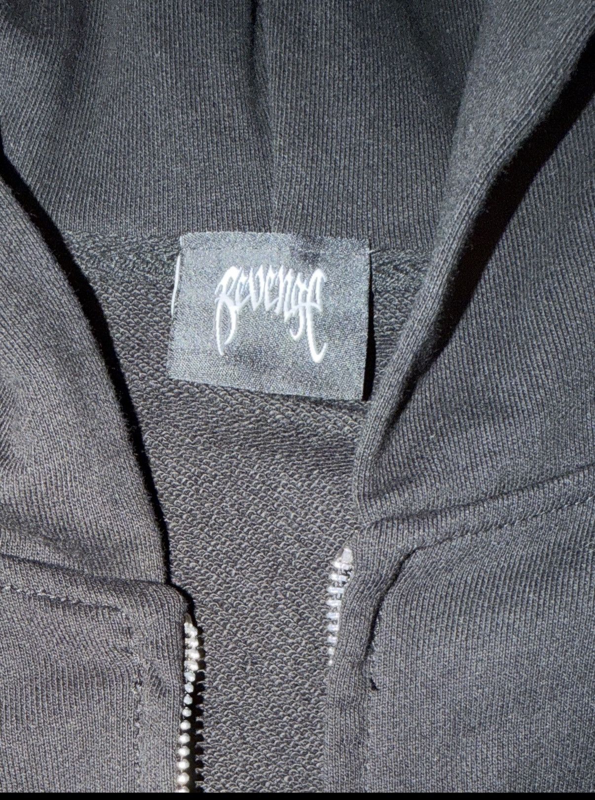 Revenge Revenge Black Zip Up Hoodie (Valentine’s Day Drop) Size US L / EU 52-54 / 3 - 6 Thumbnail