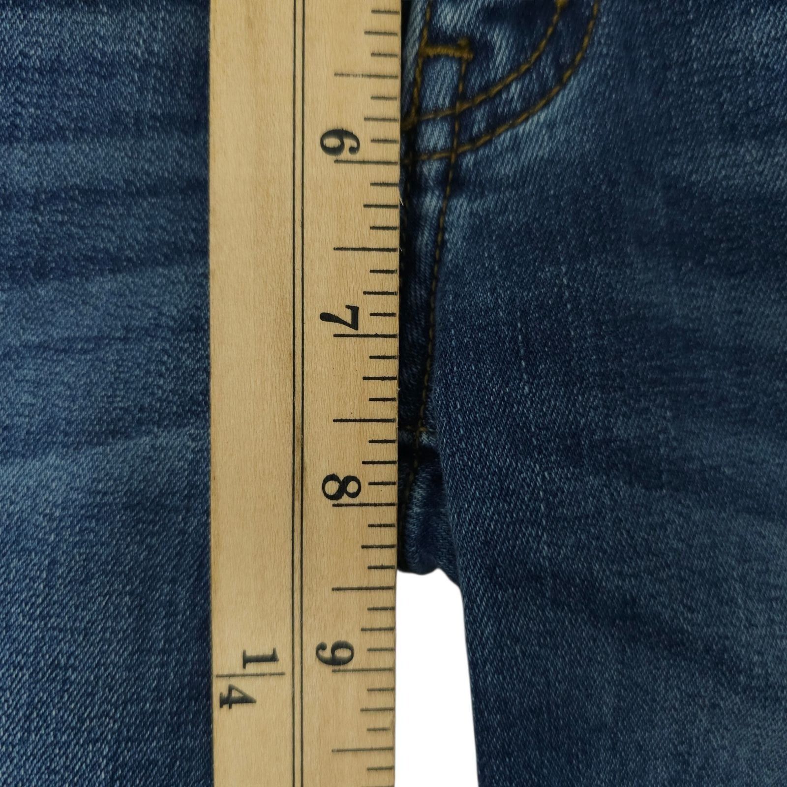 Kancan USA KanCan Gemma Skinny Jean 0/23 Mid Rise Distressed Raw Hem Size 22" - 15 Thumbnail