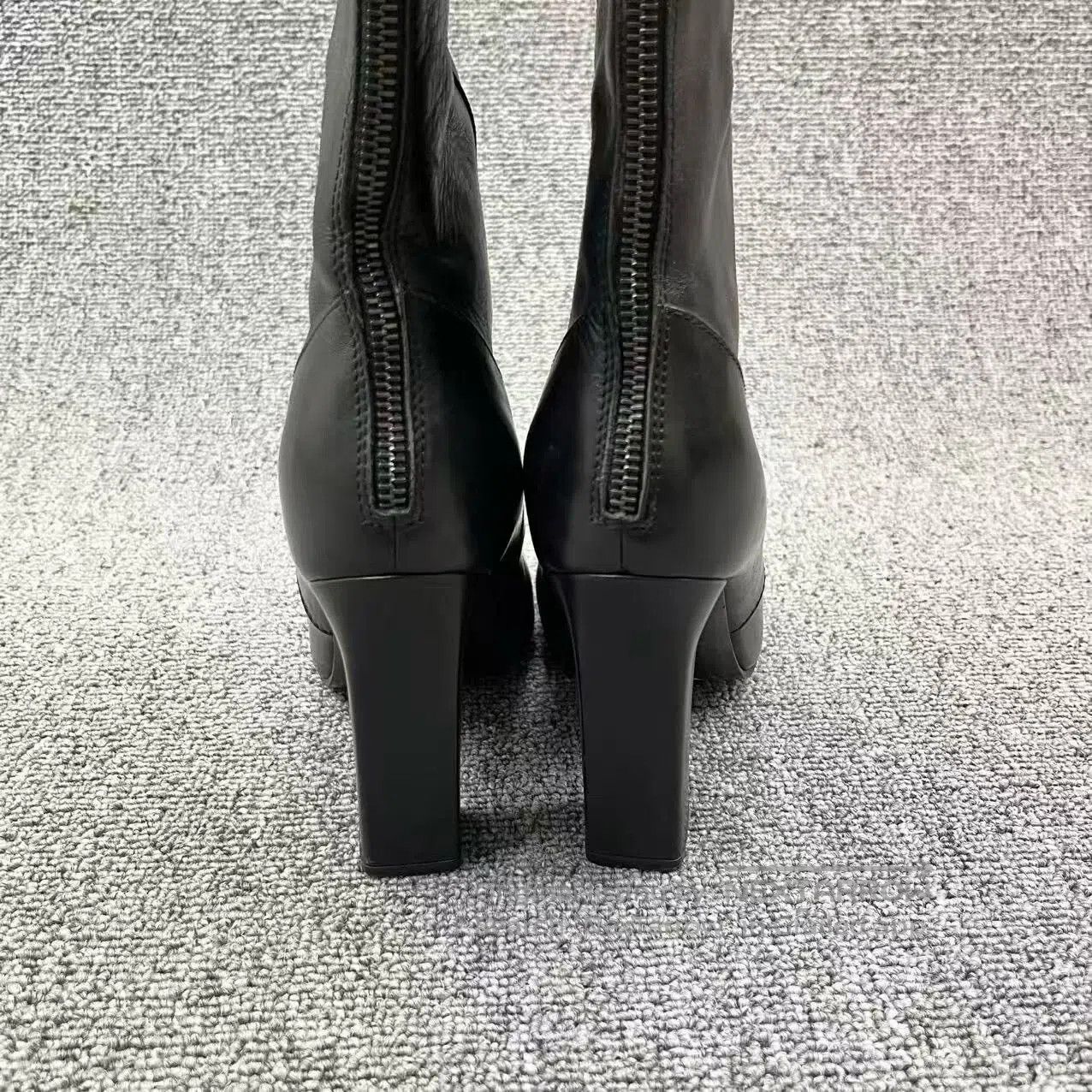 Chanel Chanel Black Lambskin Double C Knee. Size US 4.5 / IT 34.5 - 5 Thumbnail