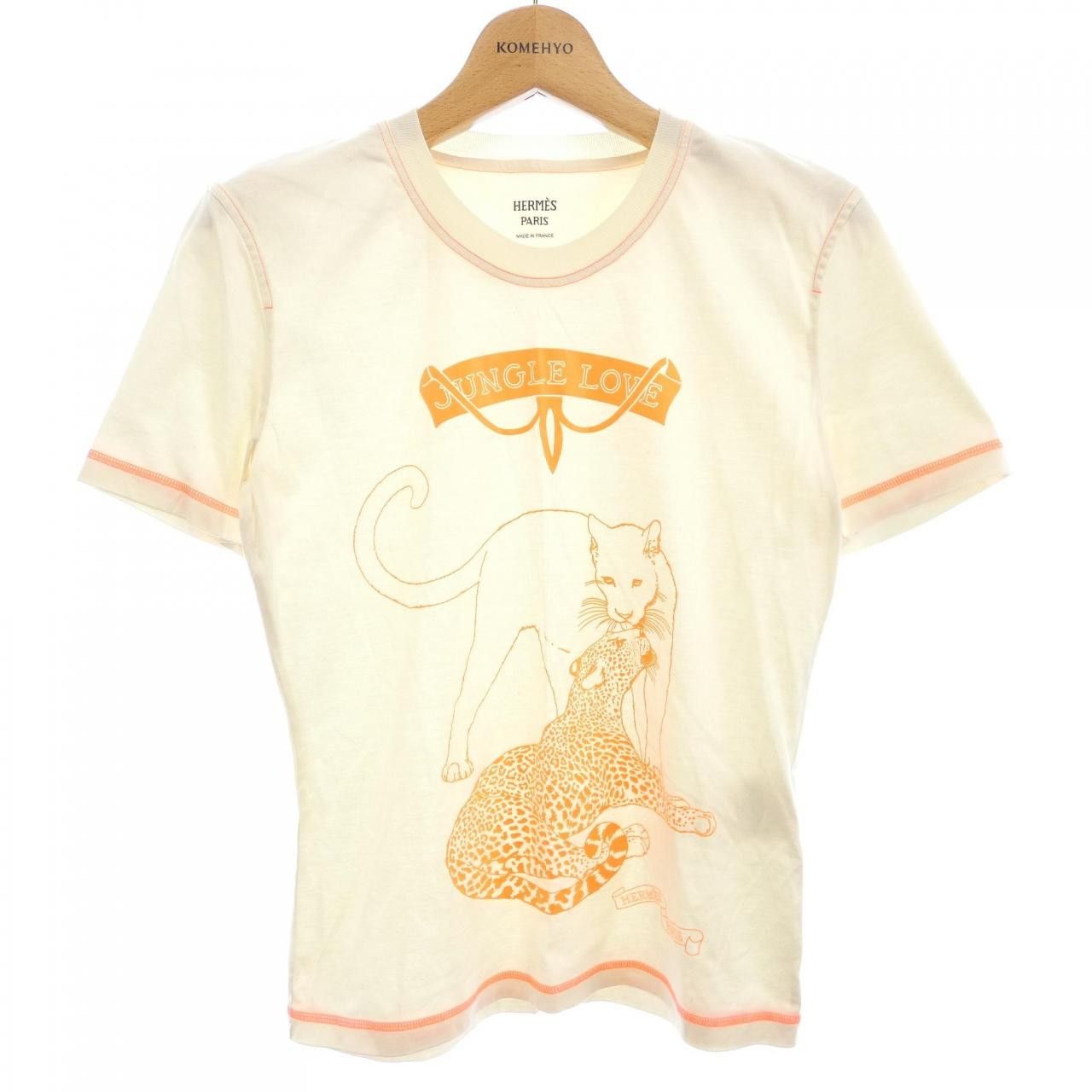 Hermes Hermes Hermes JUNGLE LOVE Cotton TShirt Textile T-Shirts DUTY FREE for USA Size ONE SIZE - 1 Thumbnail