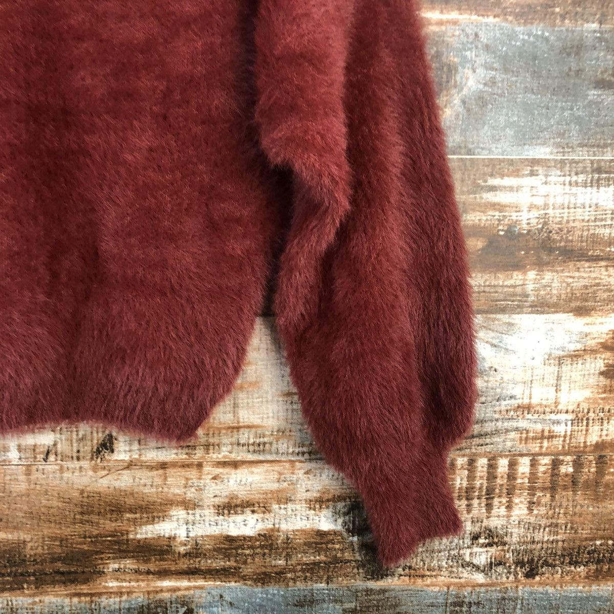Japanese Brand DL Lubby & Rose Brown mohair fur shaggy Knitwear #C022 Size S / US 4 / IT 40 - 8 Thumbnail