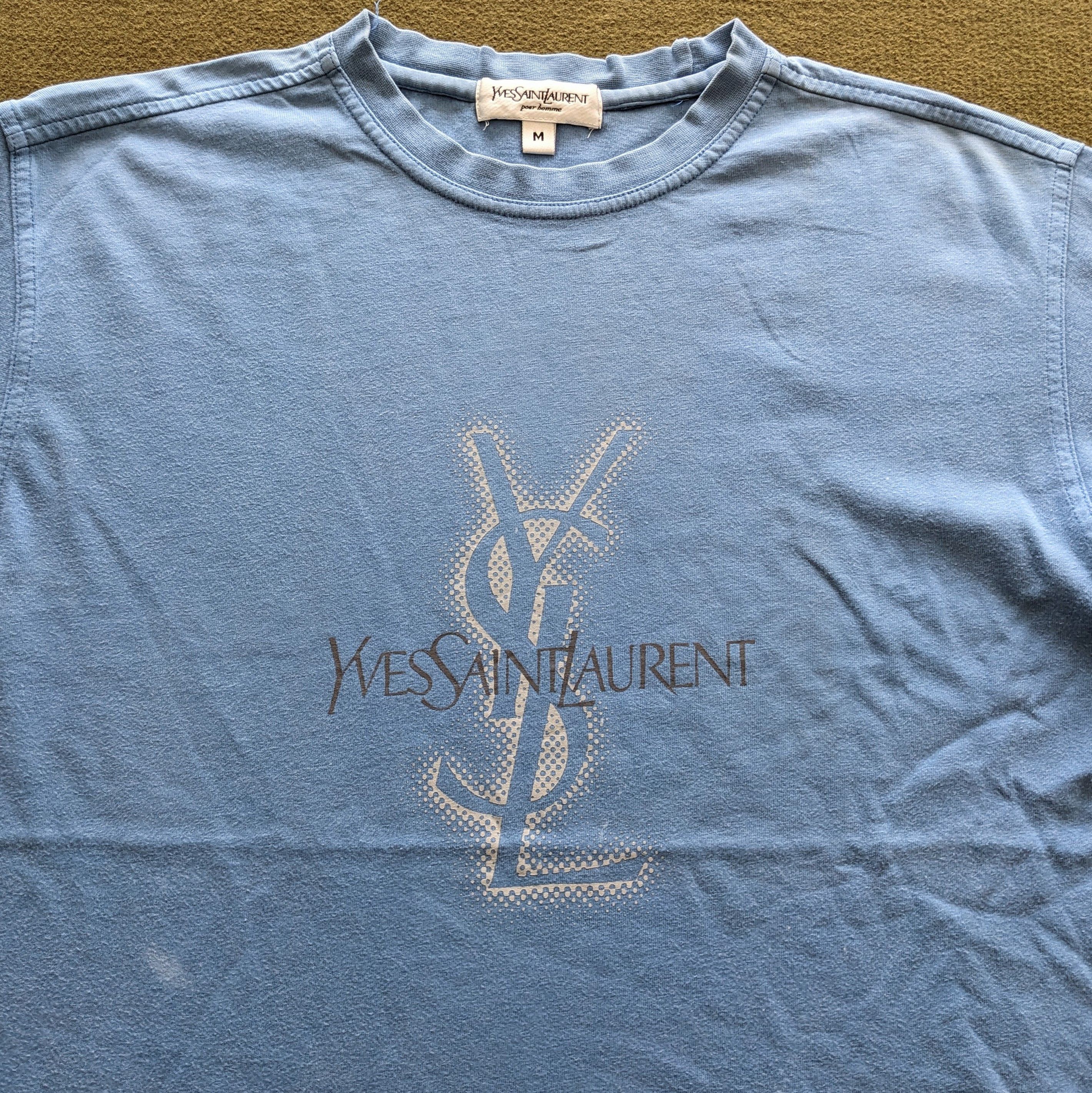 Yves Saint Laurent Vintage Yves saint Laurent Luxury Brand T-shirt Size US L / EU 52-54 / 3 - 2 Thumbnail