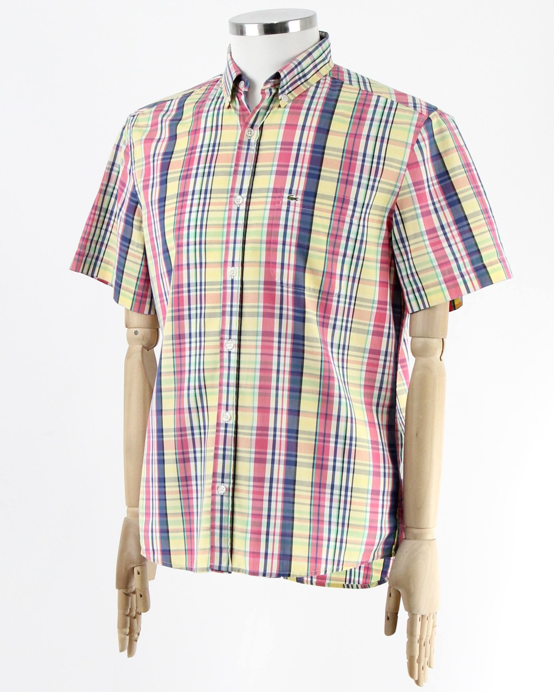 Lacoste LACOSTE L!VE Checkered shirt with logo Size US L / EU 52-54 / 3 - 2 Thumbnail