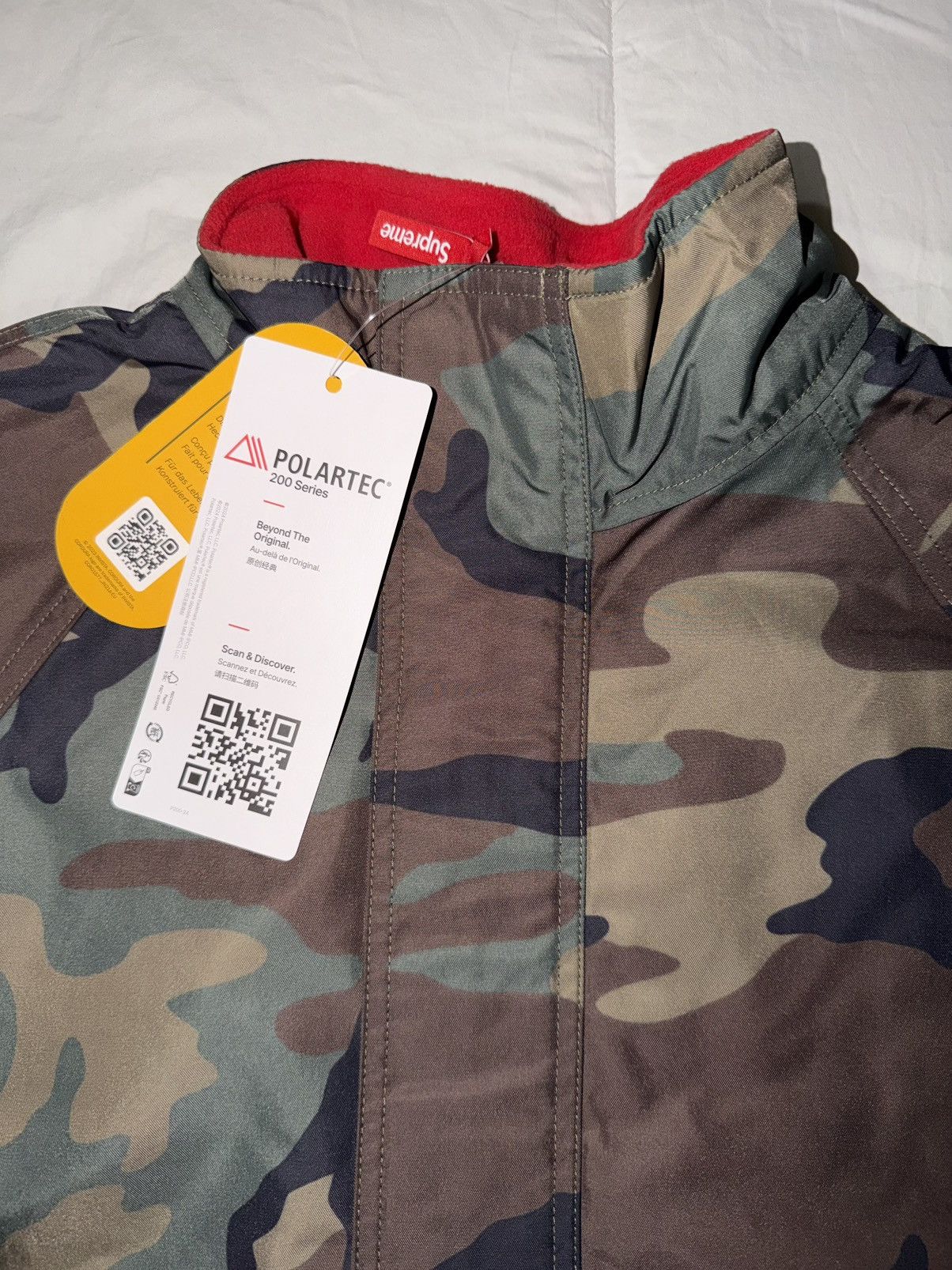 Supreme Supreme Polartec Reversible Track Jacket Woodland Camo (M) Size US M / EU 48-50 / 2 - 4 Thumbnail