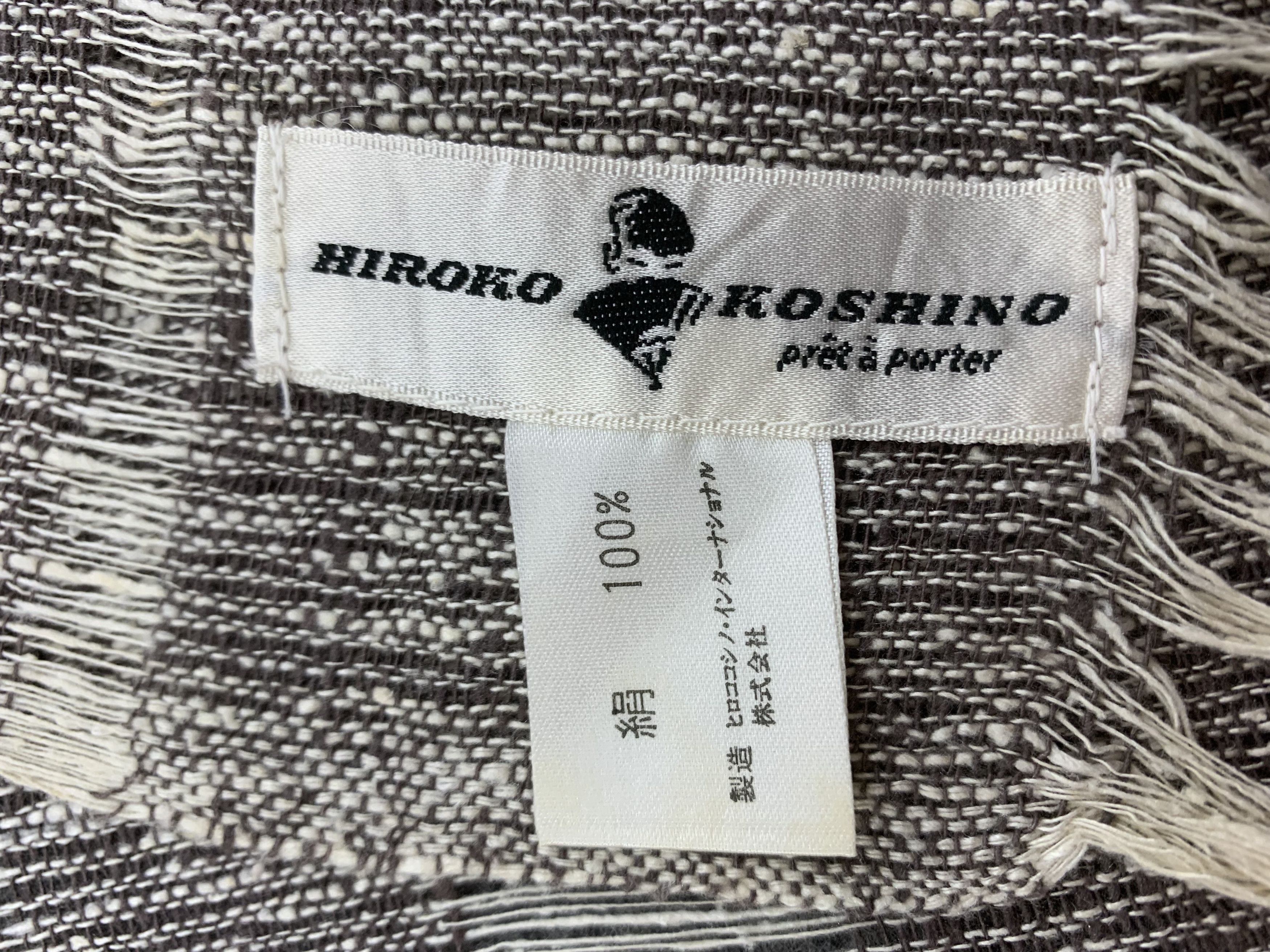 Hiroko Koshino Homme Hiroko Koshino Scarf Wool Muffler Neck Wrap BL3193 Size ONE SIZE - 7 Thumbnail