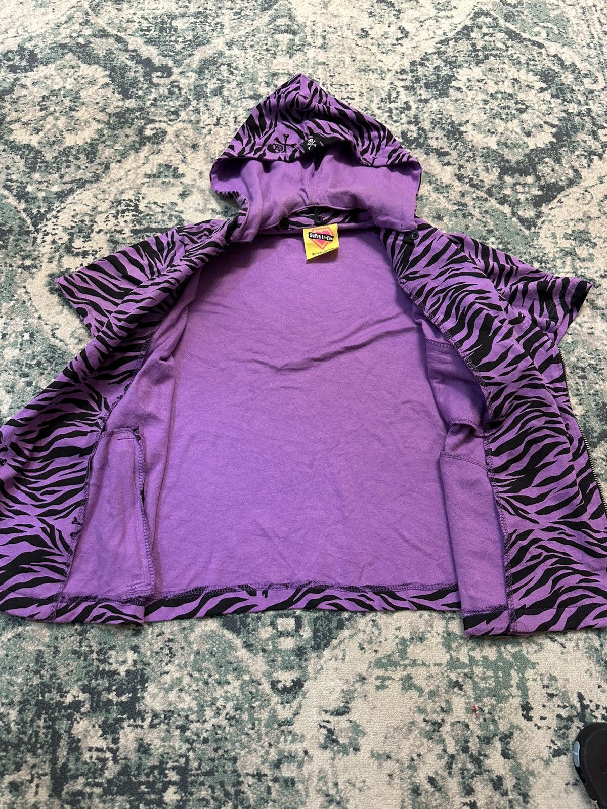 20471120 2000s Super Lovers - Double Collar Zipper Shirt With Hoodie Size US S / EU 44-46 / 1 - 7 Thumbnail