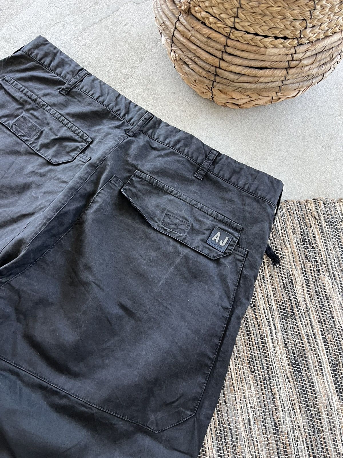 Armani Vintage Armani Black Jeans 36 Wide Fit Waxed Style Luxury Size US 36 / EU 52 - 15 Thumbnail