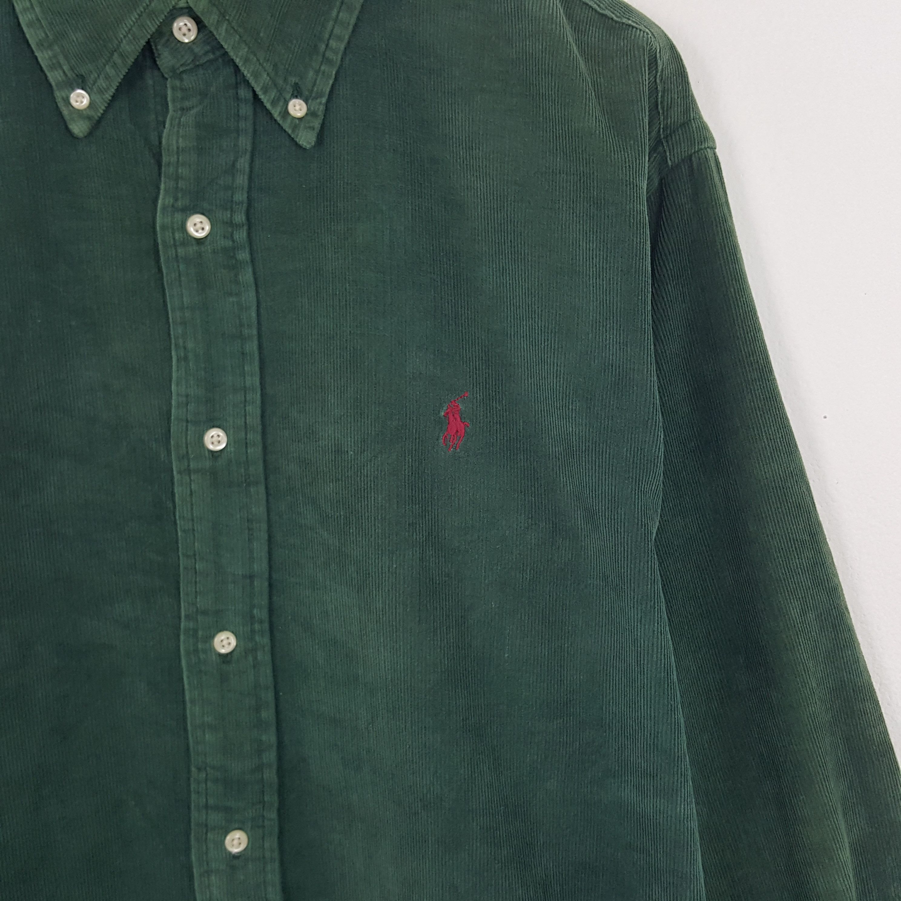 Ralph Lauren × Vintage Vintage Ralph Lauren Corduroy Button up Shirt Size US XXL / EU 58 / 5 - 2 Thumbnail