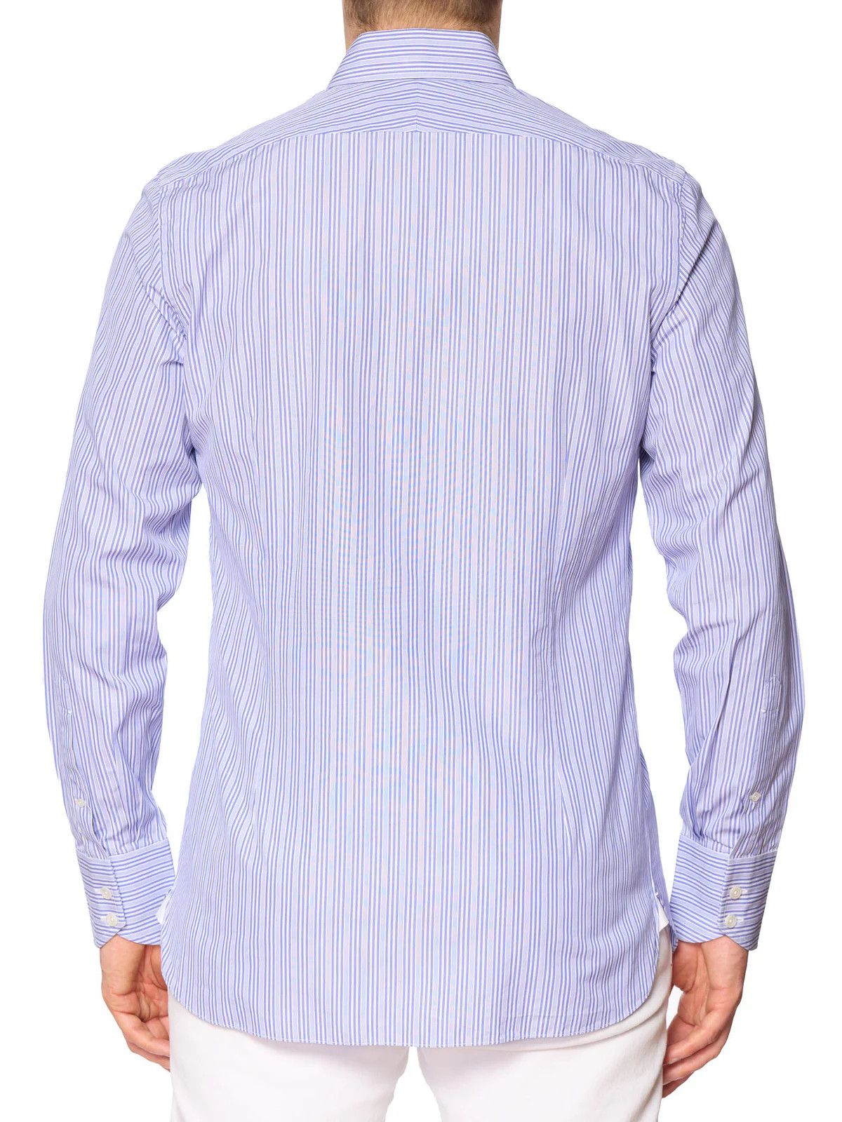 Tom Ford TOM FORD Blue Striped Cotton Dress Shirt Size US M / EU 48-50 / 2 - 2 Thumbnail