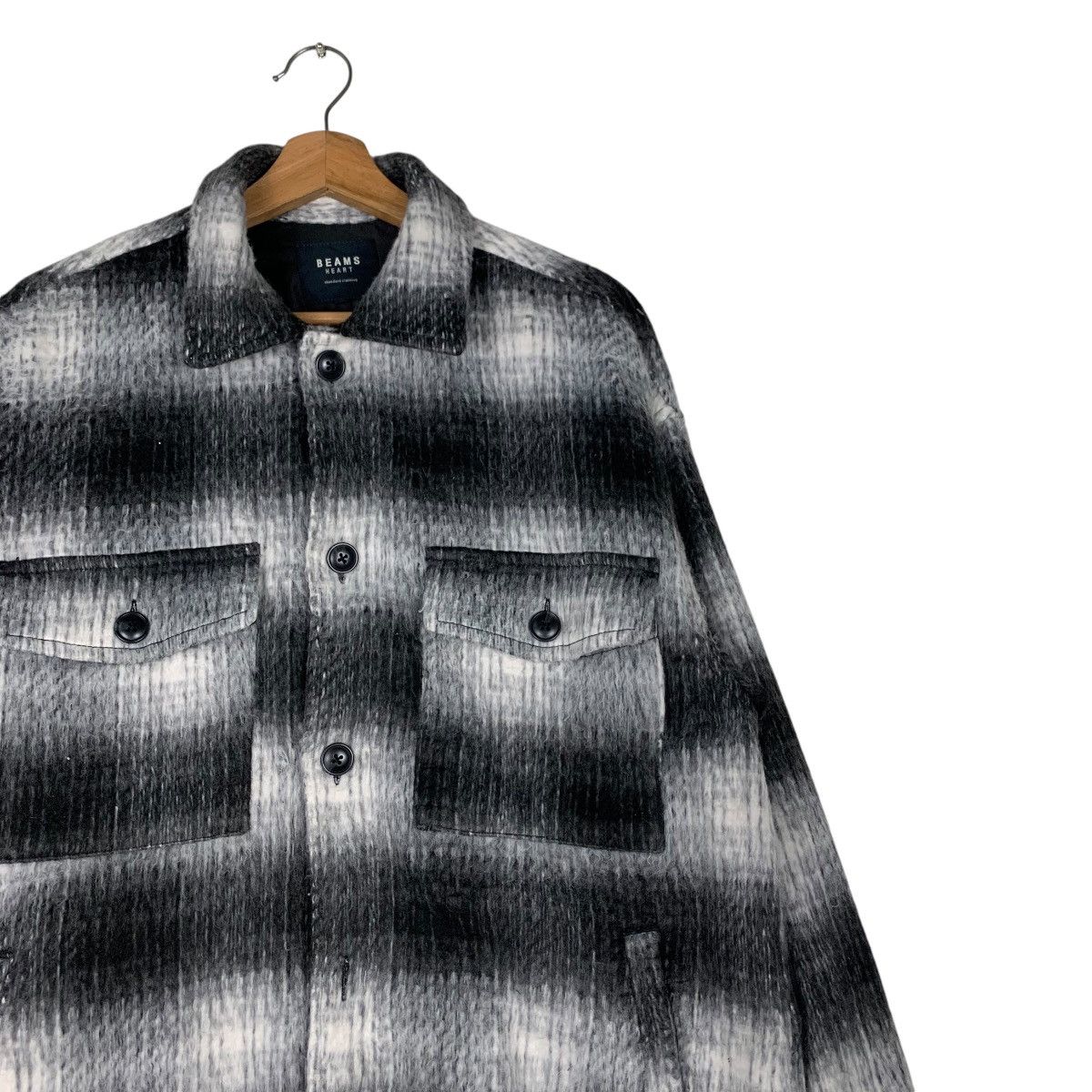 Beams Plus BEAMS HEART Shadow Plaid Flannel #1422-C64 Size US M / EU 48-50 / 2 - 5 Thumbnail