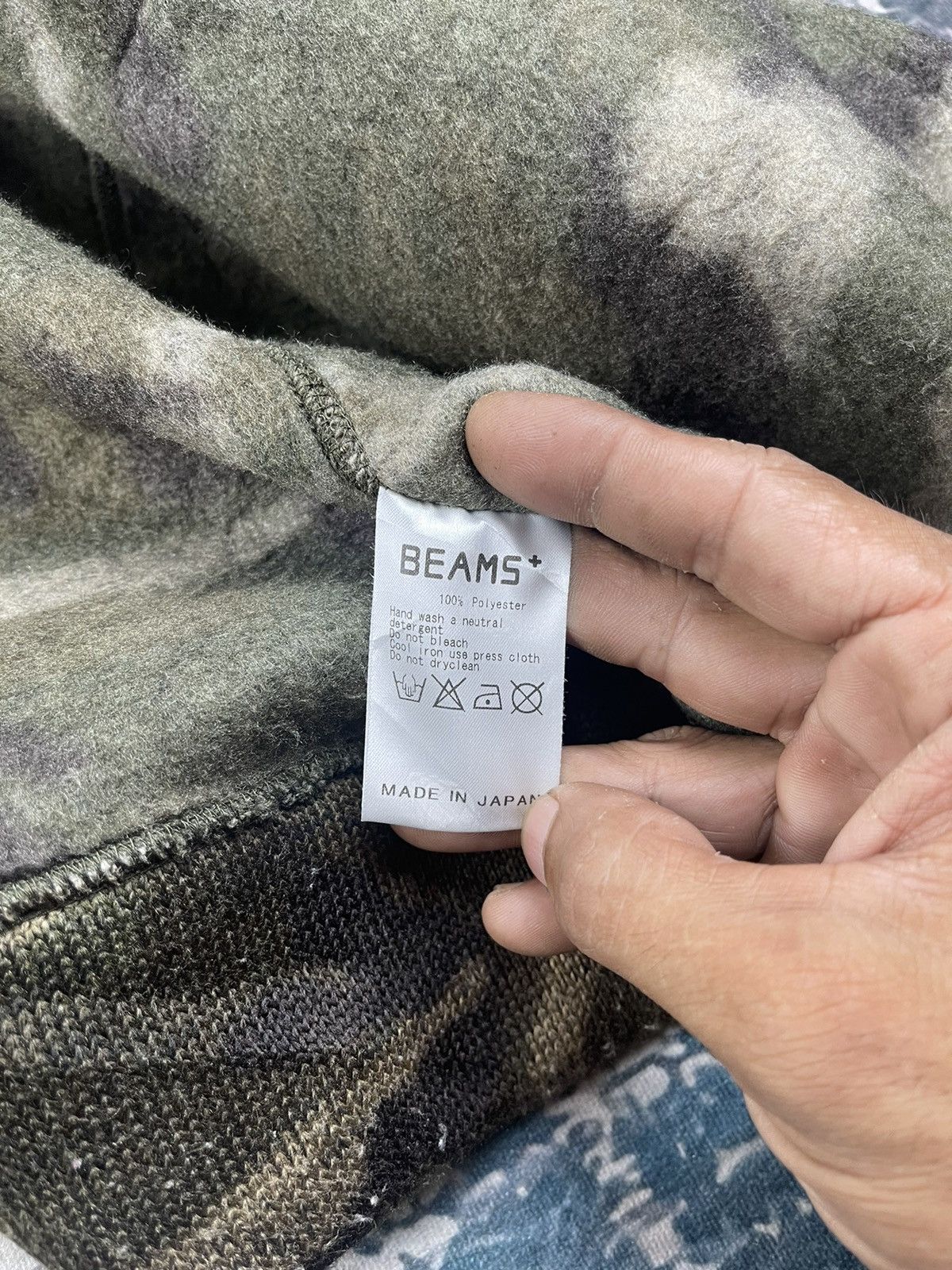 Beams Plus Beams Plus Camouflage Fleece Button Up Jackets Size US M / EU 48-50 / 2 - 18 Thumbnail