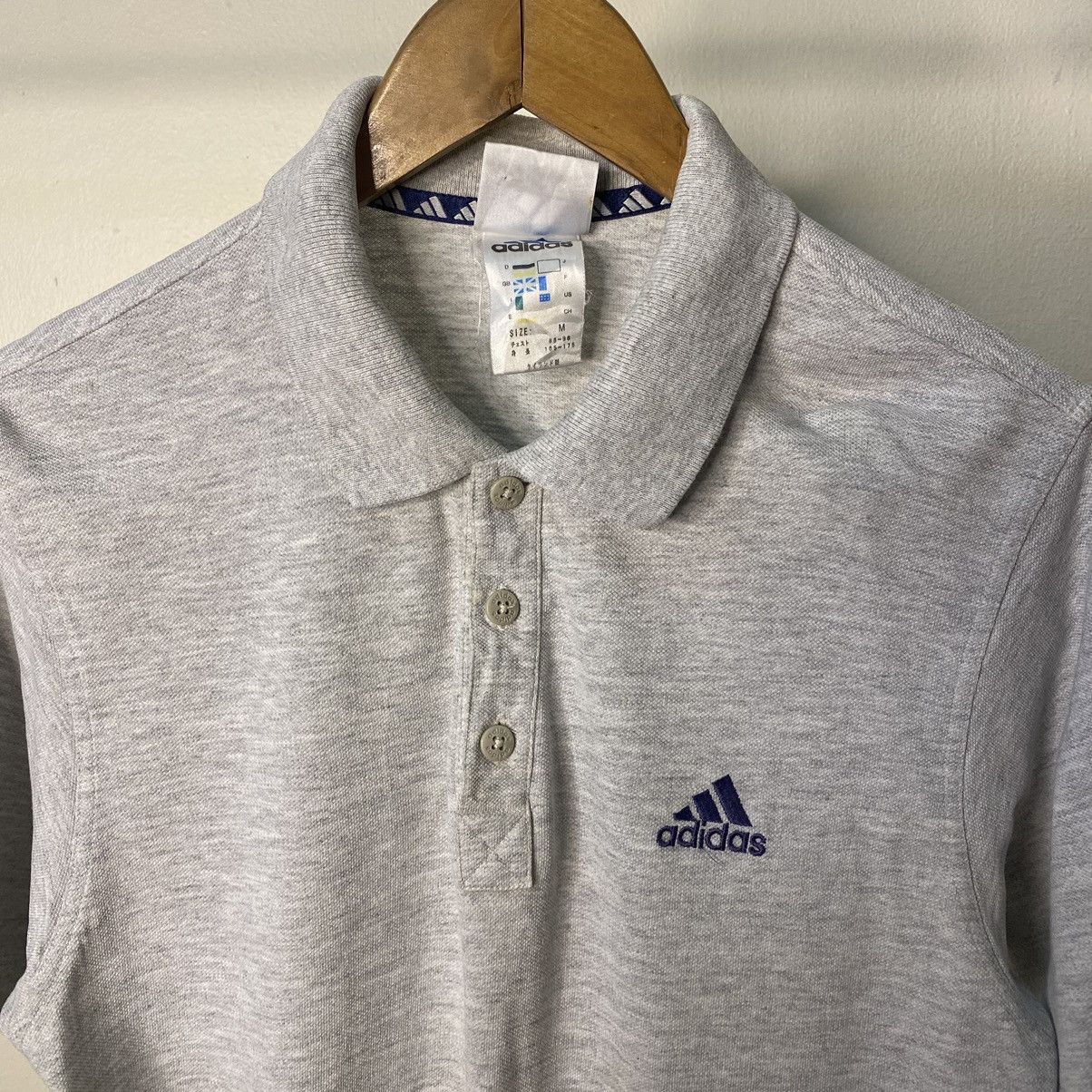 Adidas × Vintage Vintage Adidas Polo Tshirt Size US M / EU 48-50 / 2 - 2 Thumbnail