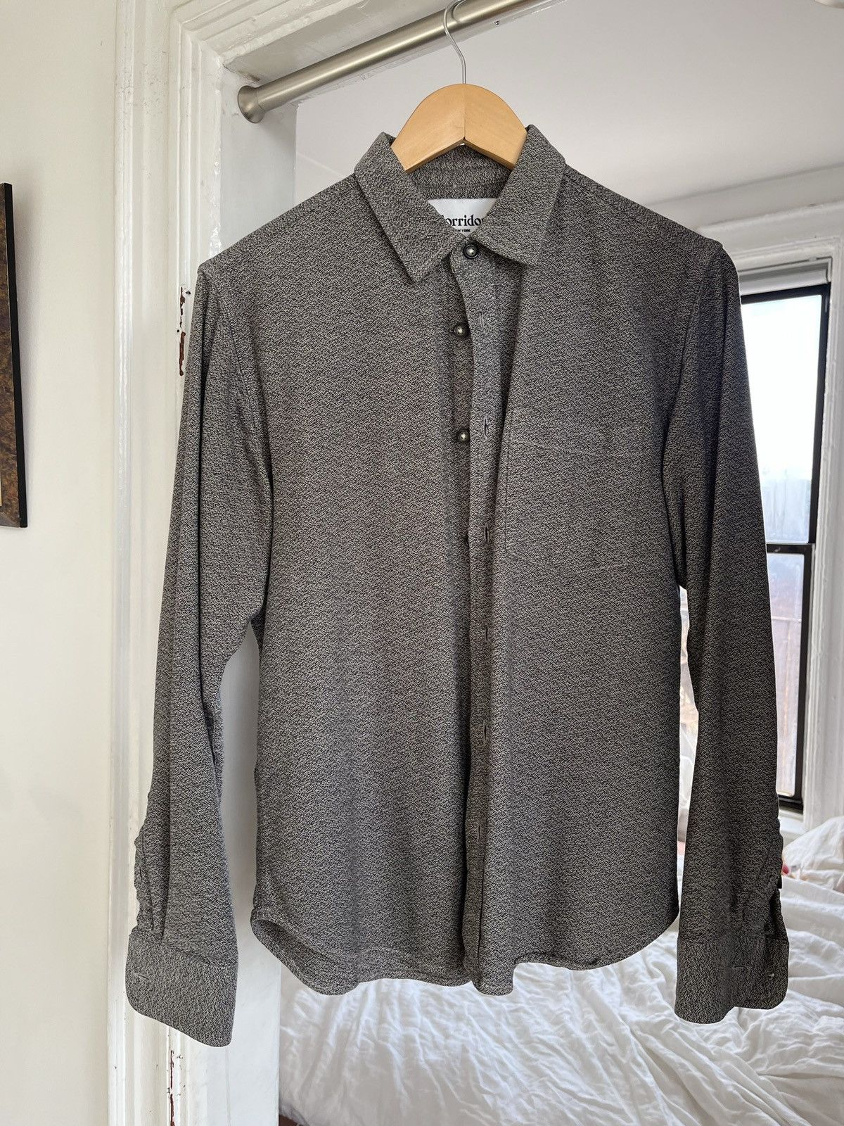 Corridor Jasper Yarn Charcoal Grey Shirt (AW19 collection)