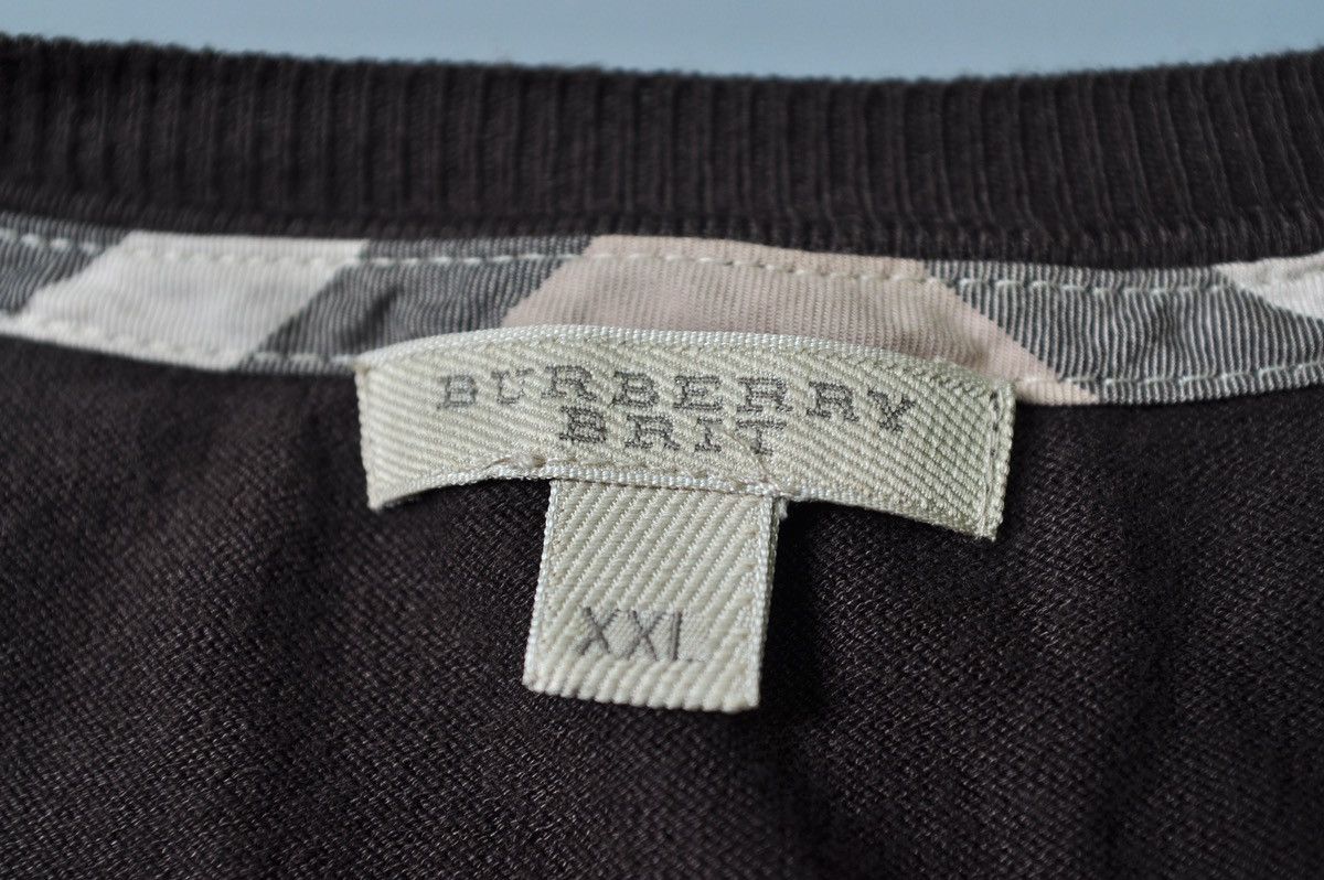 Burberry Burberry Nova Check Sweater V Neck RARE vintage Size L / US 10 / IT 46 - 10 Thumbnail
