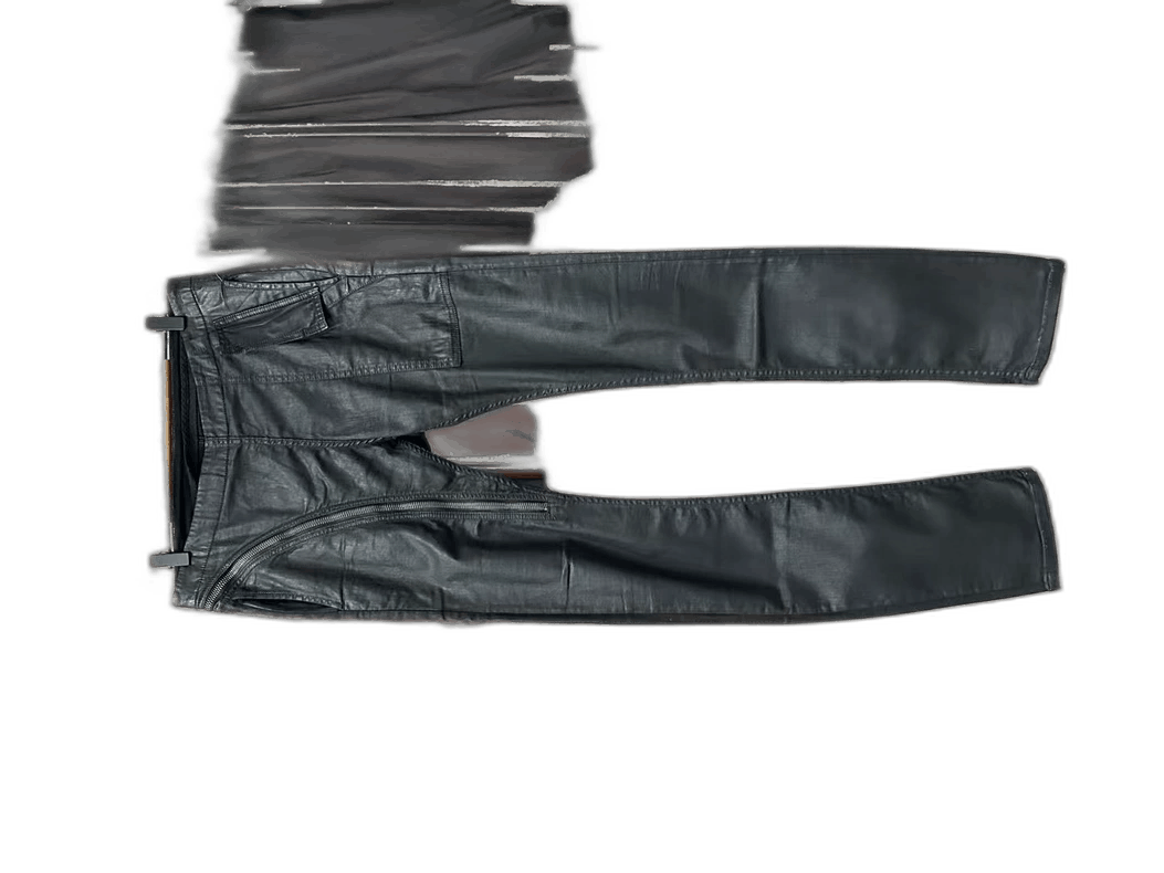 Rick Owens Rick Owens AirCut Zipper Pants Waxed Size US 10 / EU 43 - 1 Thumbnail