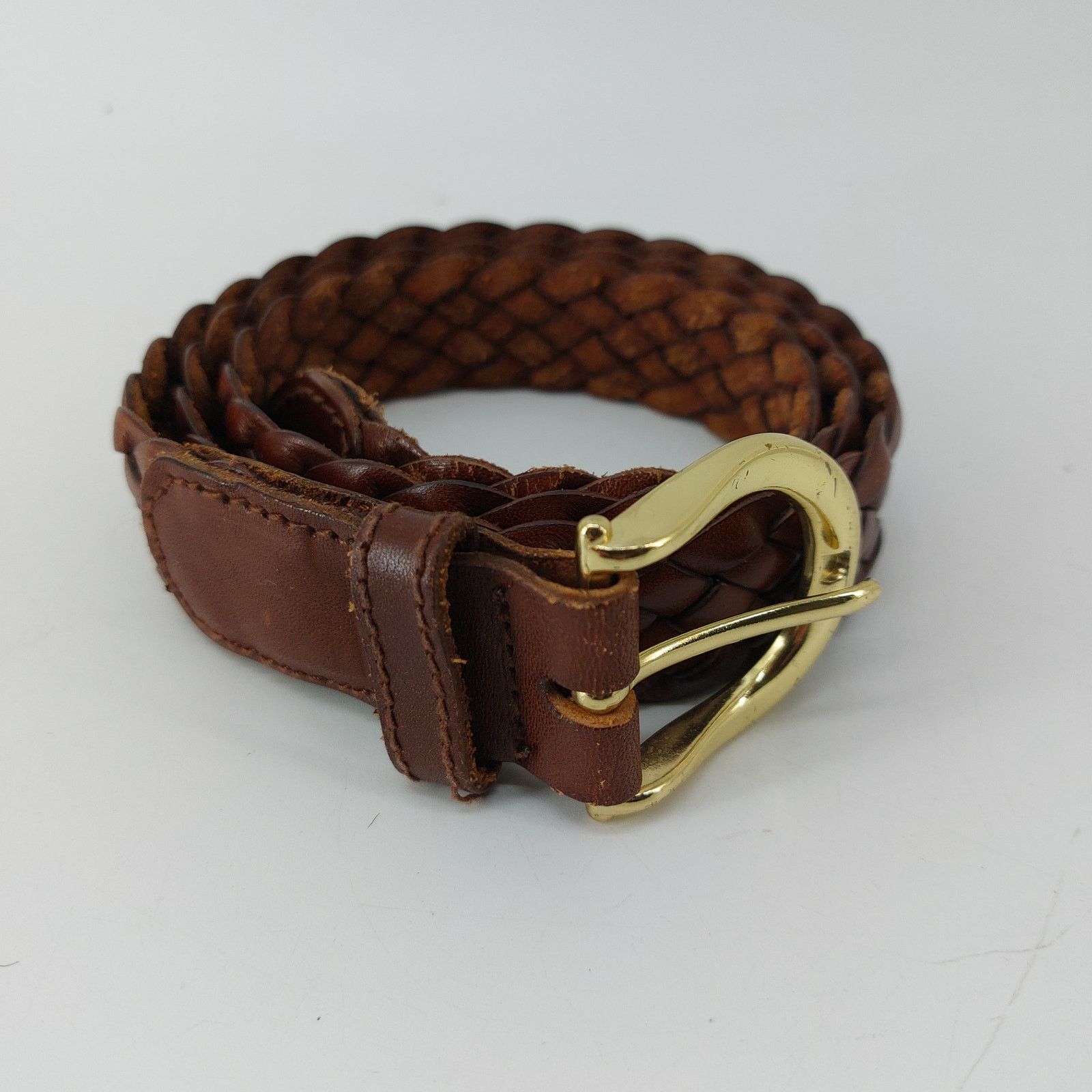 Other NY & CO Women's Brown Braided Belt Gold Buckle Large Size ONE SIZE - 9 Thumbnail