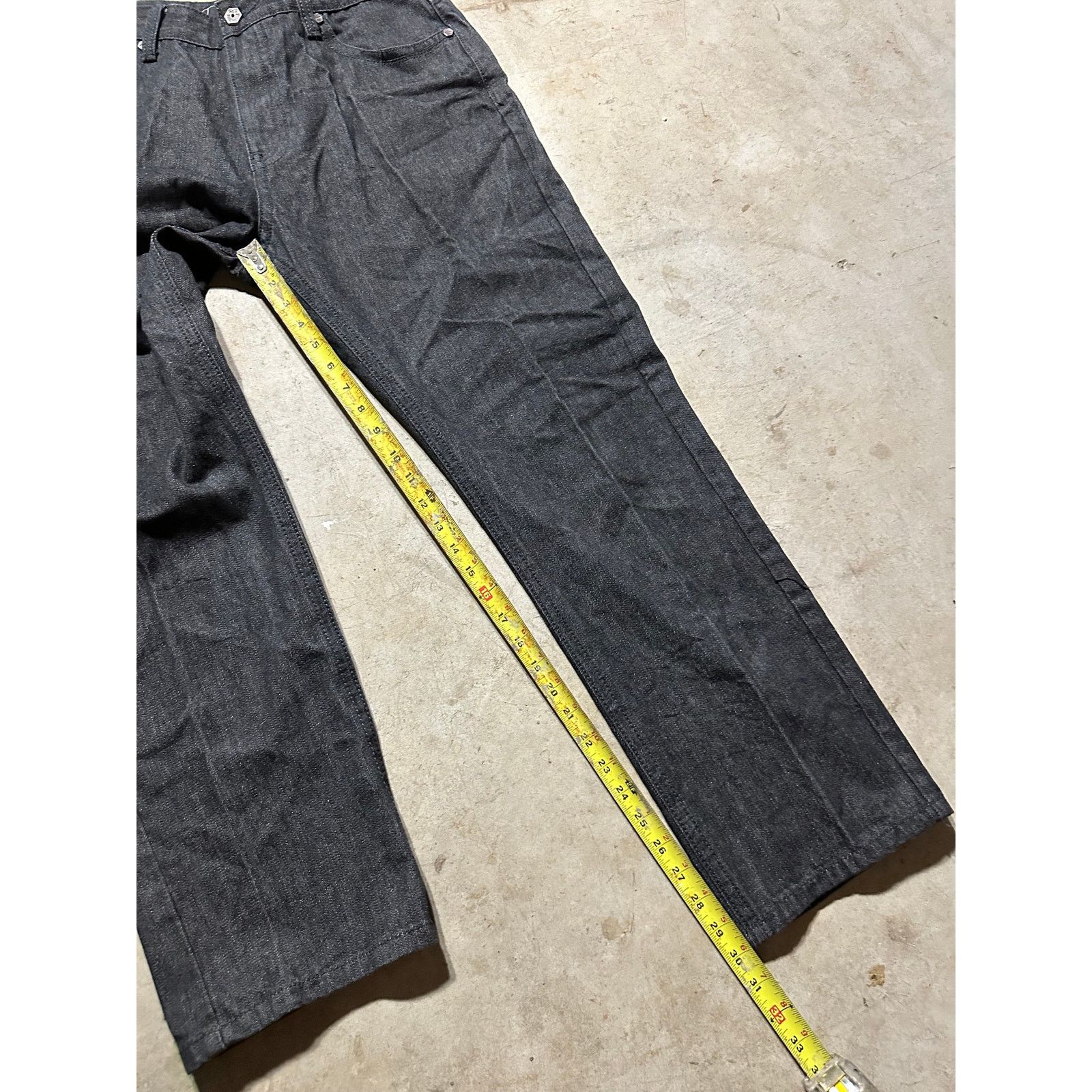 Southpole × Vintage Y2K Southpole Black Denim Jeans 36 Dark Wash Hip Hop Baggy Size US 36 / EU 52 - 6 Thumbnail