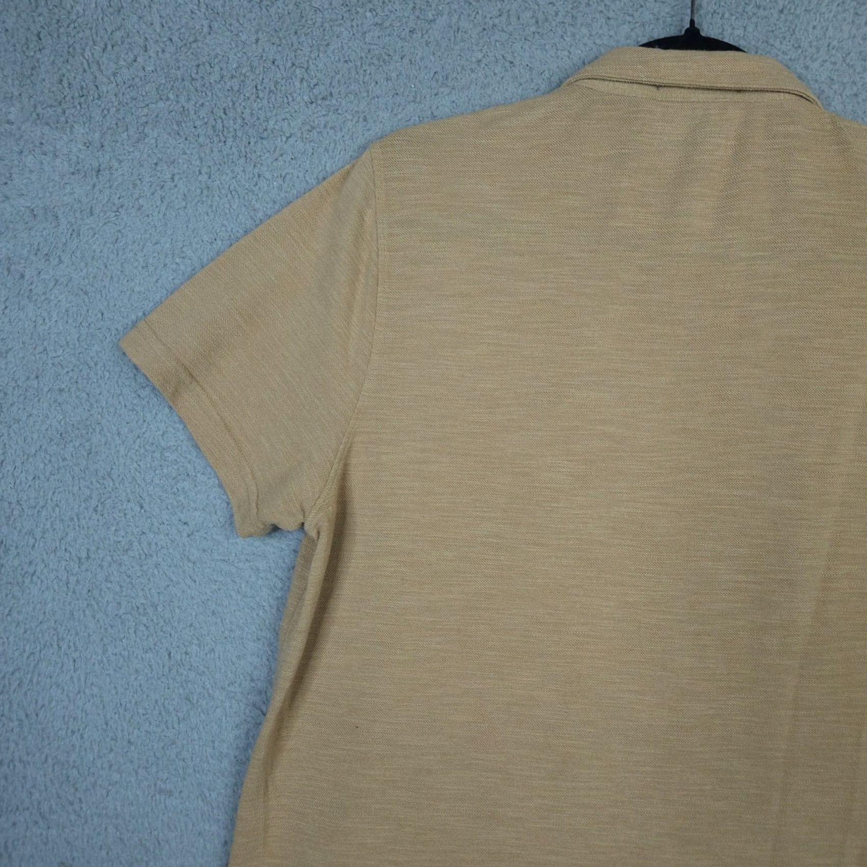 Sea New York New York Men's Polo Shirt Tan 1/4 Button Short Sleeve Size L Comfort Cotton Polyester Regular Fit Logo Sports Shirt Size US L / EU 52-54 / 3 - 5 Thumbnail
